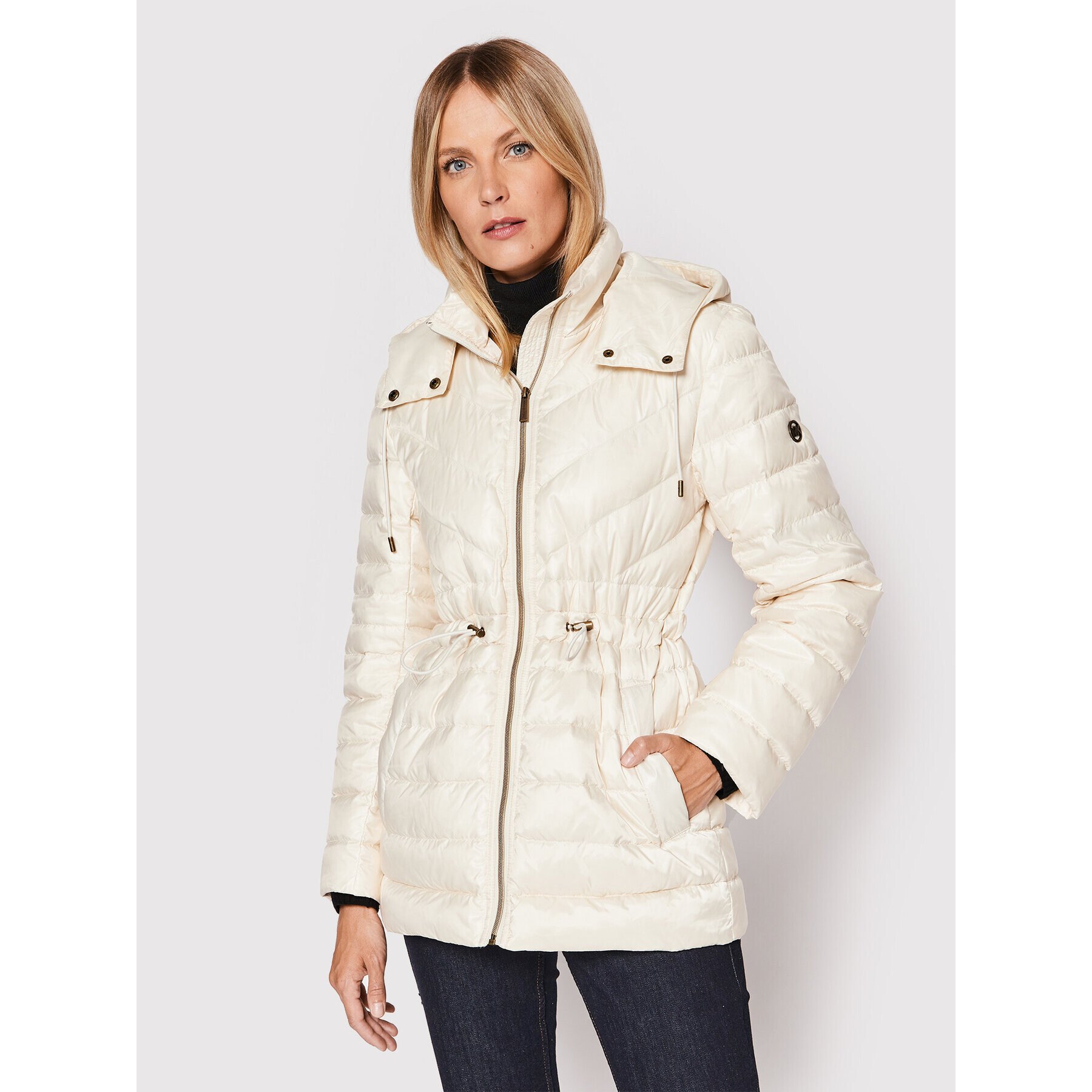 MICHAEL Michael Kors Пухено яке MU2207447X Бежов Regular Fit - Pepit.bg