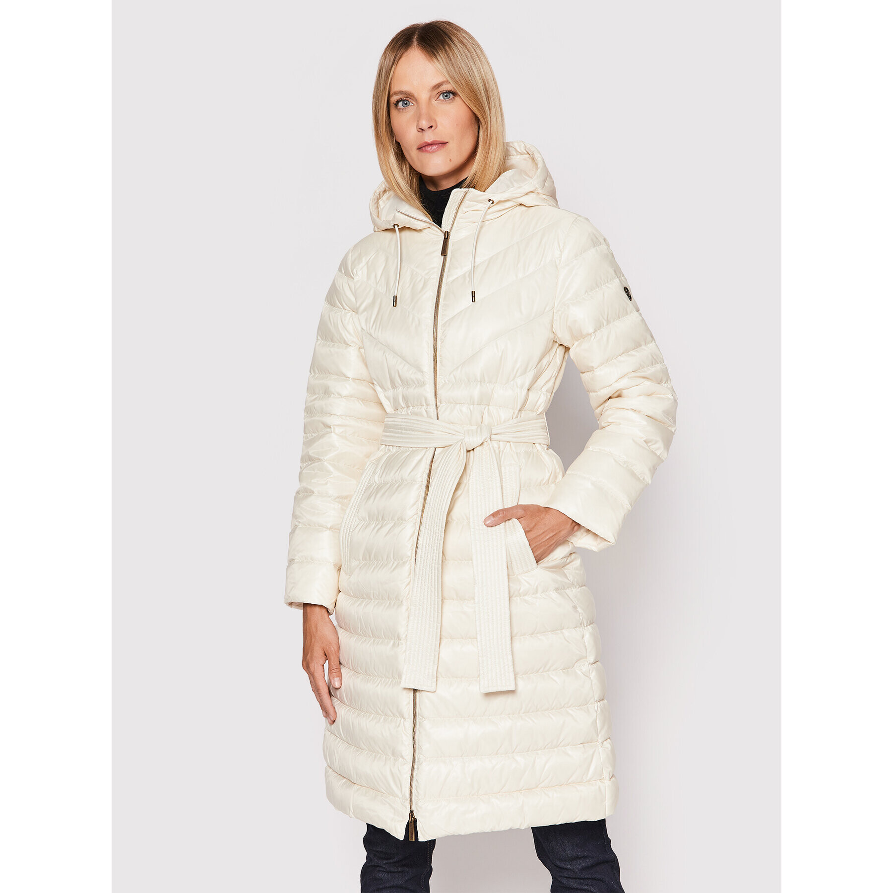MICHAEL Michael Kors Пухено яке MU2207547X Бежов Regular Fit - Pepit.bg