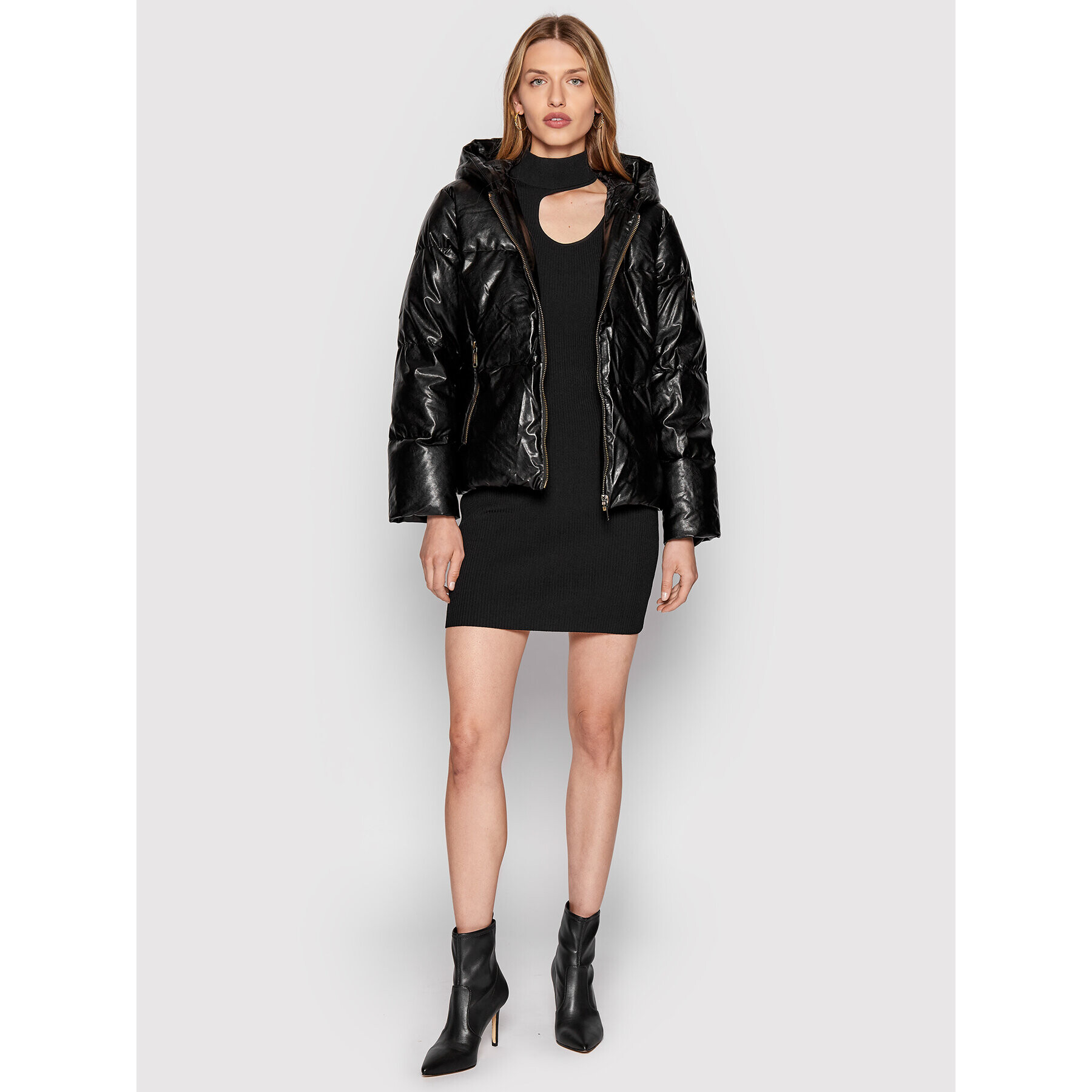 MICHAEL Michael Kors Пухено яке MU220795TR Черен Regular Fit - Pepit.bg