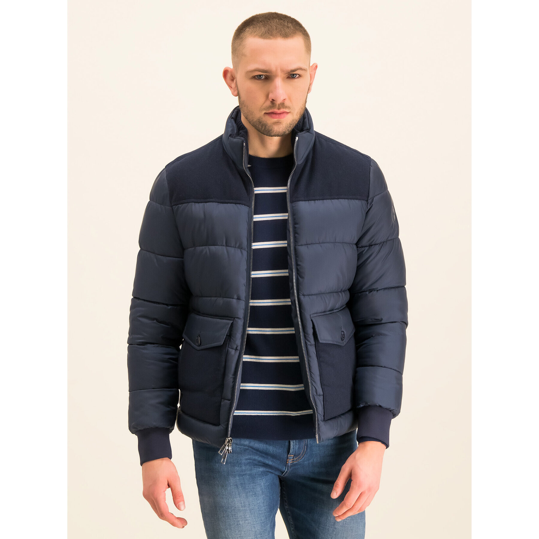 MICHAEL Michael Kors Пухено яке Quilted CF92EAS4LH Тъмносин Regular Fit - Pepit.bg