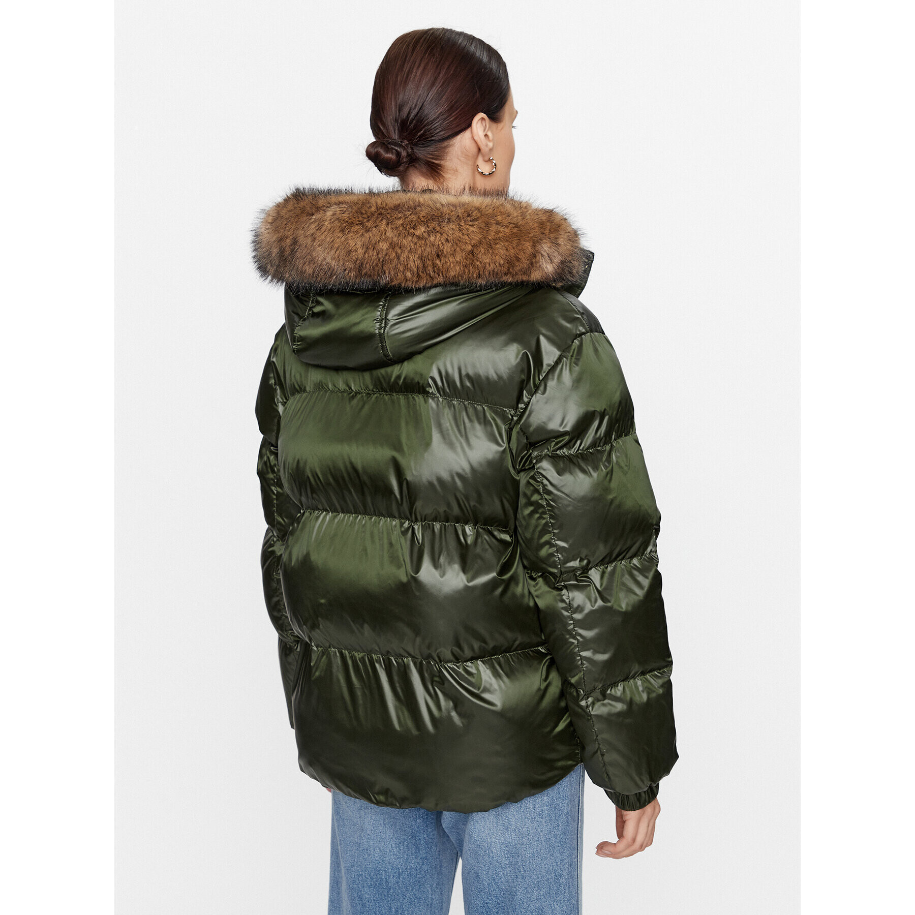 MICHAEL Michael Kors Пухено яке 77C6143M42 Зелен Regular Fit - Pepit.bg