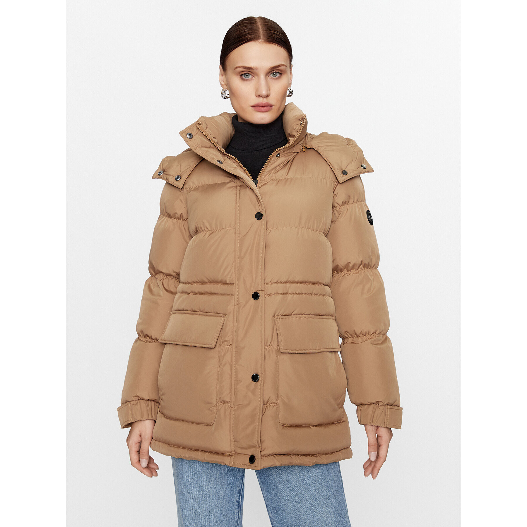 MICHAEL Michael Kors Пухено яке 77C6180M42 Кафяв Regular Fit - Pepit.bg