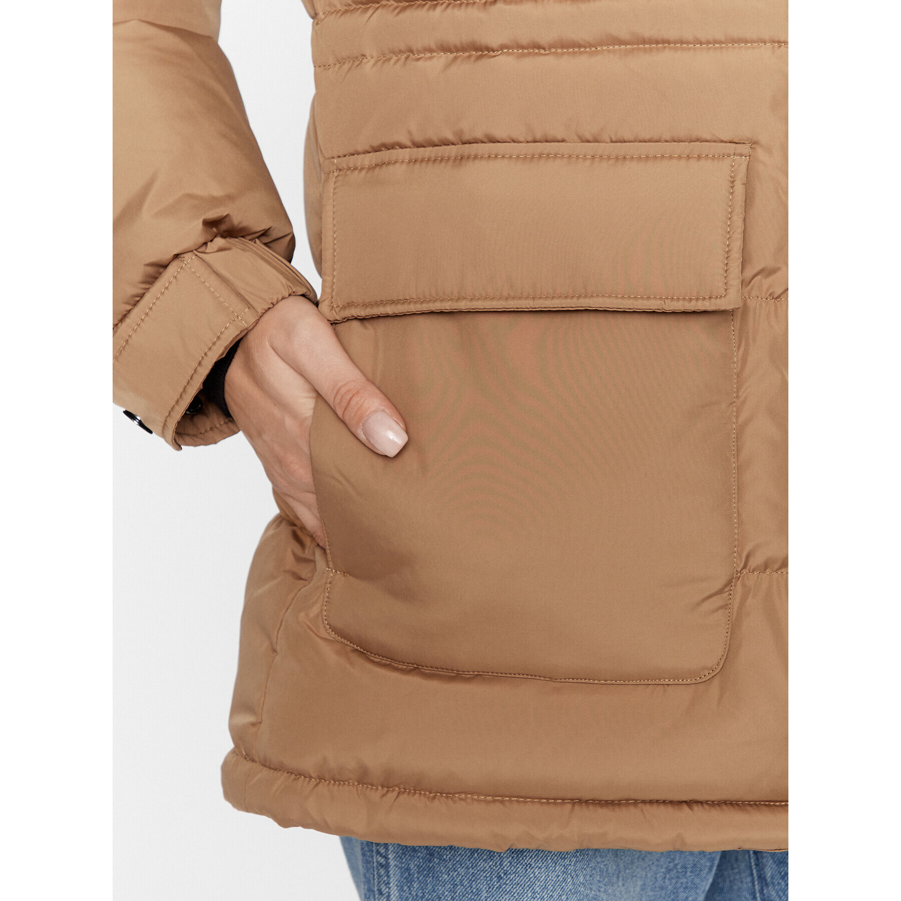 MICHAEL Michael Kors Пухено яке 77C6180M42 Кафяв Regular Fit - Pepit.bg