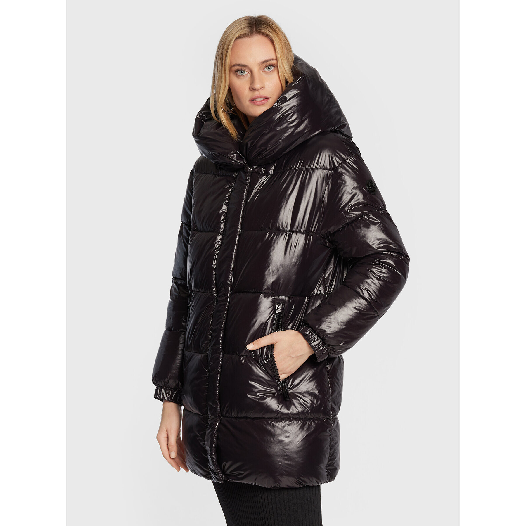 MICHAEL Michael Kors Пухено яке 77Q5805M42 Черен Regular Fit - Pepit.bg