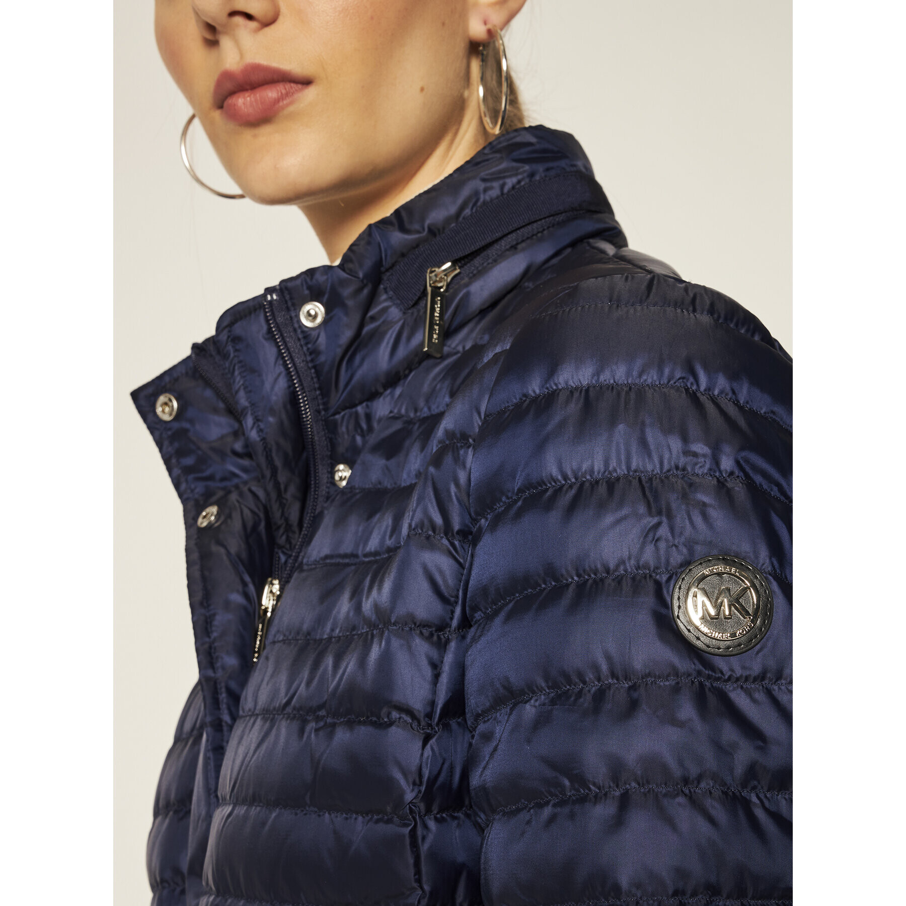 MICHAEL Michael Kors Пухено яке MB92HK67T3 Тъмносин Regular Fit - Pepit.bg