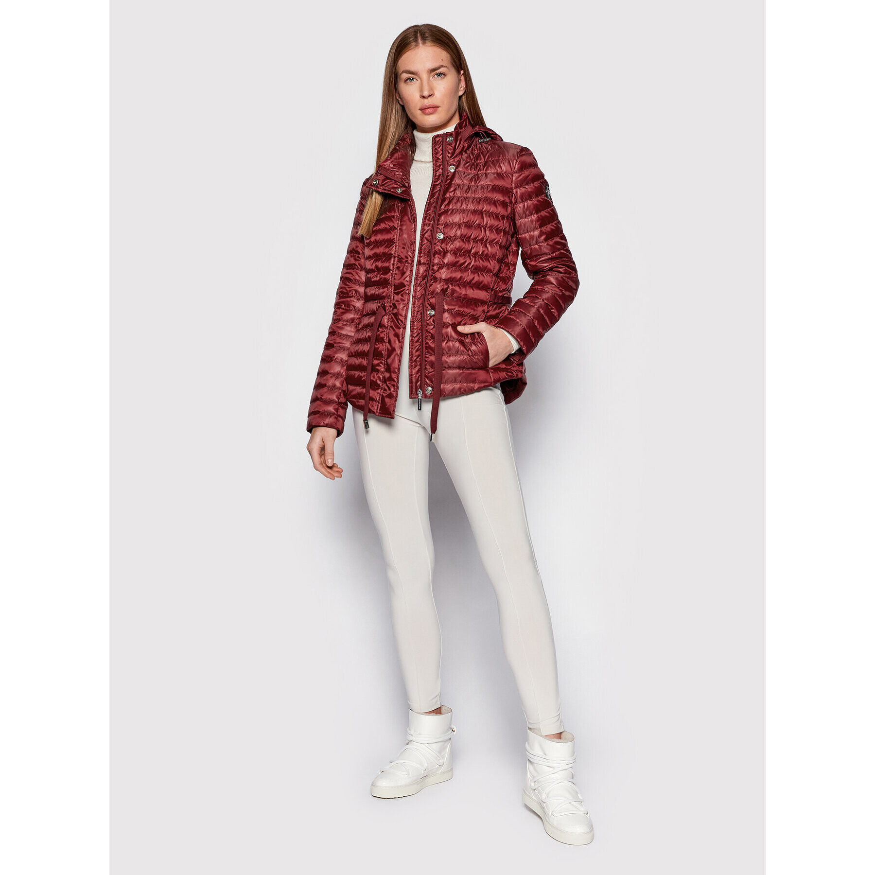 MICHAEL Michael Kors Пухено яке MF12HK63SB Бордо Regular Fit - Pepit.bg