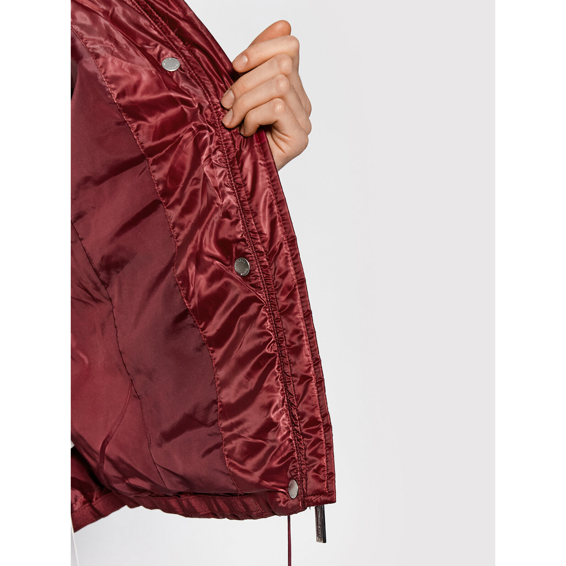 MICHAEL Michael Kors Пухено яке MF12HK63SB Бордо Regular Fit - Pepit.bg