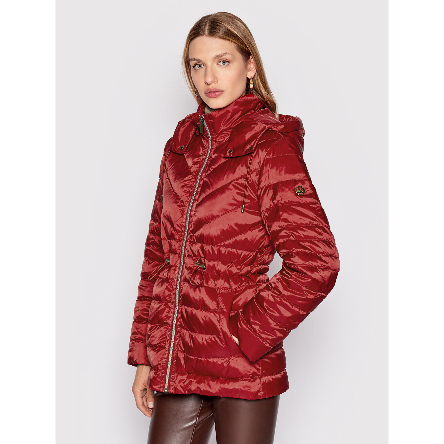 MICHAEL Michael Kors Пухено яке MU2207447X Червен Regular Fit - Pepit.bg