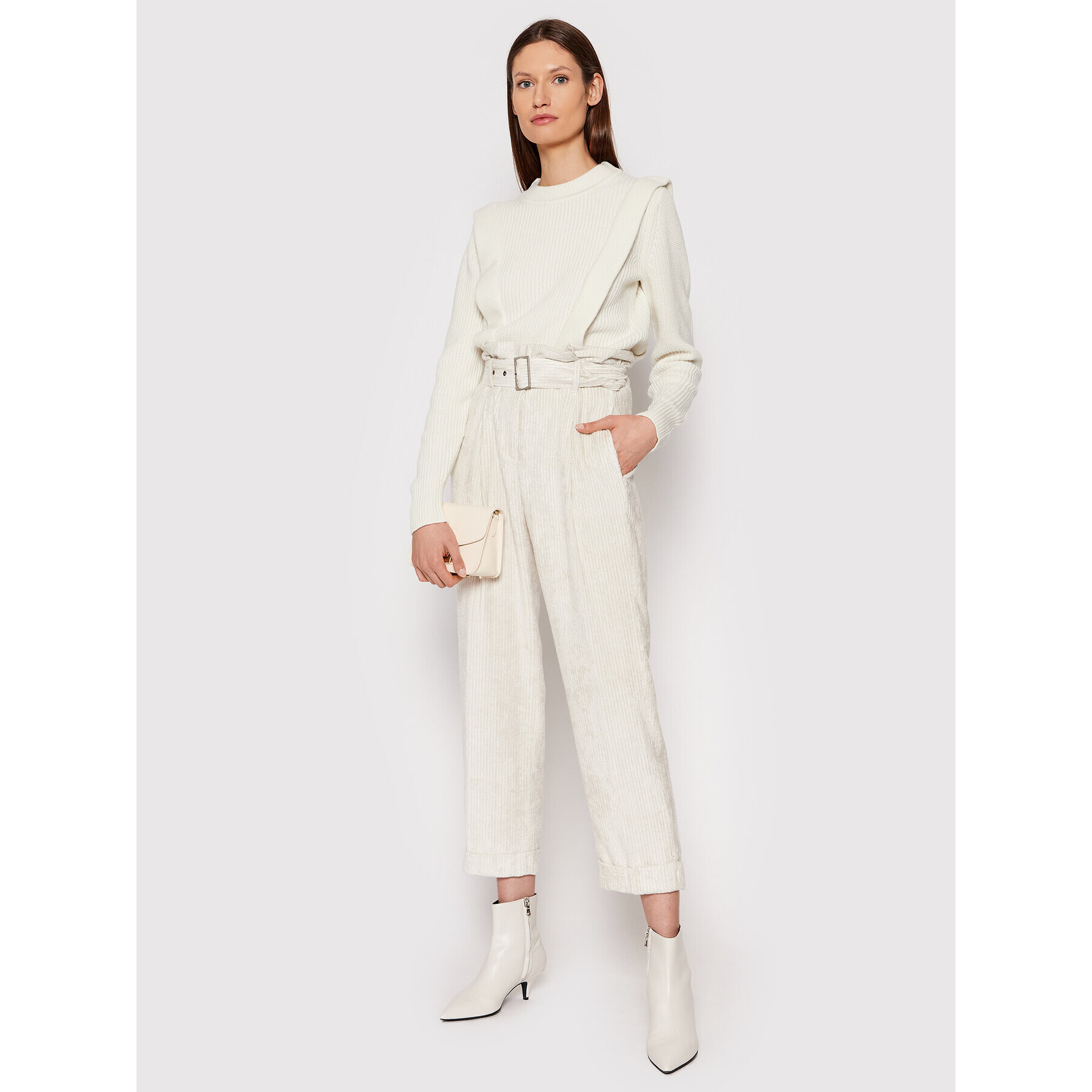 MICHAEL Michael Kors Пуловер MF1605ECSN Бежов Regular Fit - Pepit.bg