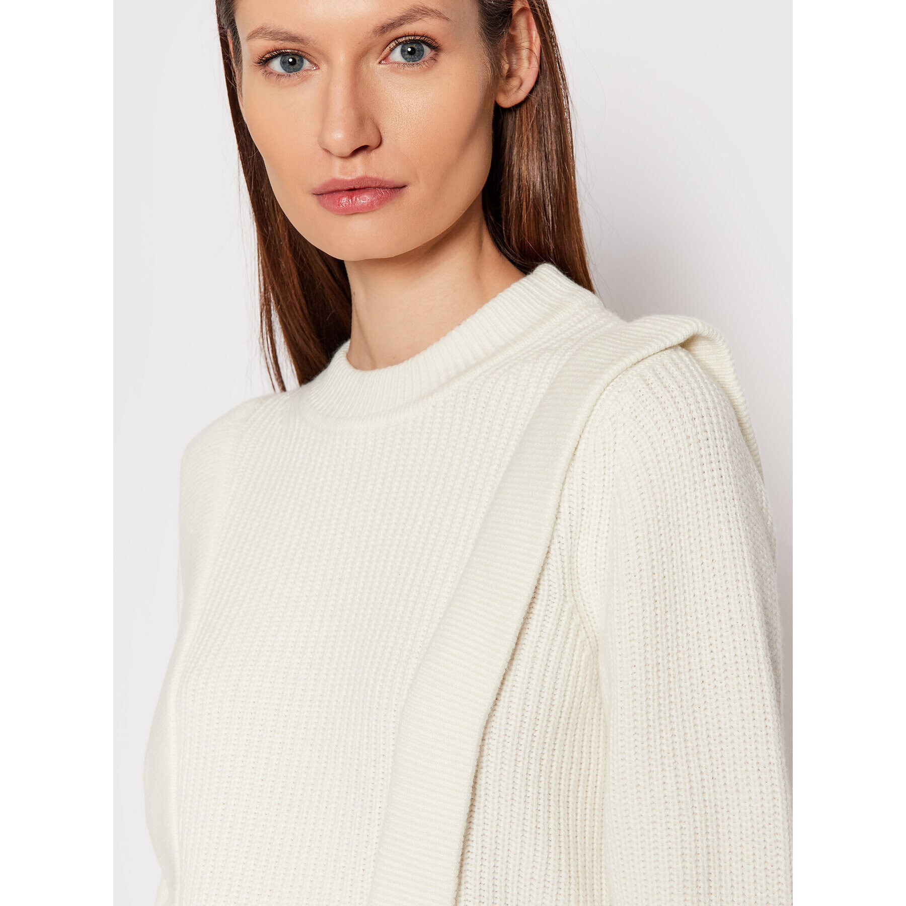 MICHAEL Michael Kors Пуловер MF1605ECSN Бежов Regular Fit - Pepit.bg