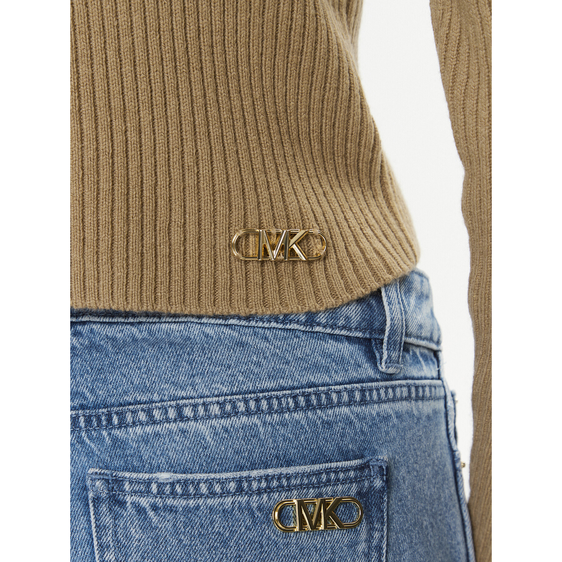 MICHAEL Michael Kors Пуловер MF360P26V1 Кафяв Regular Fit - Pepit.bg