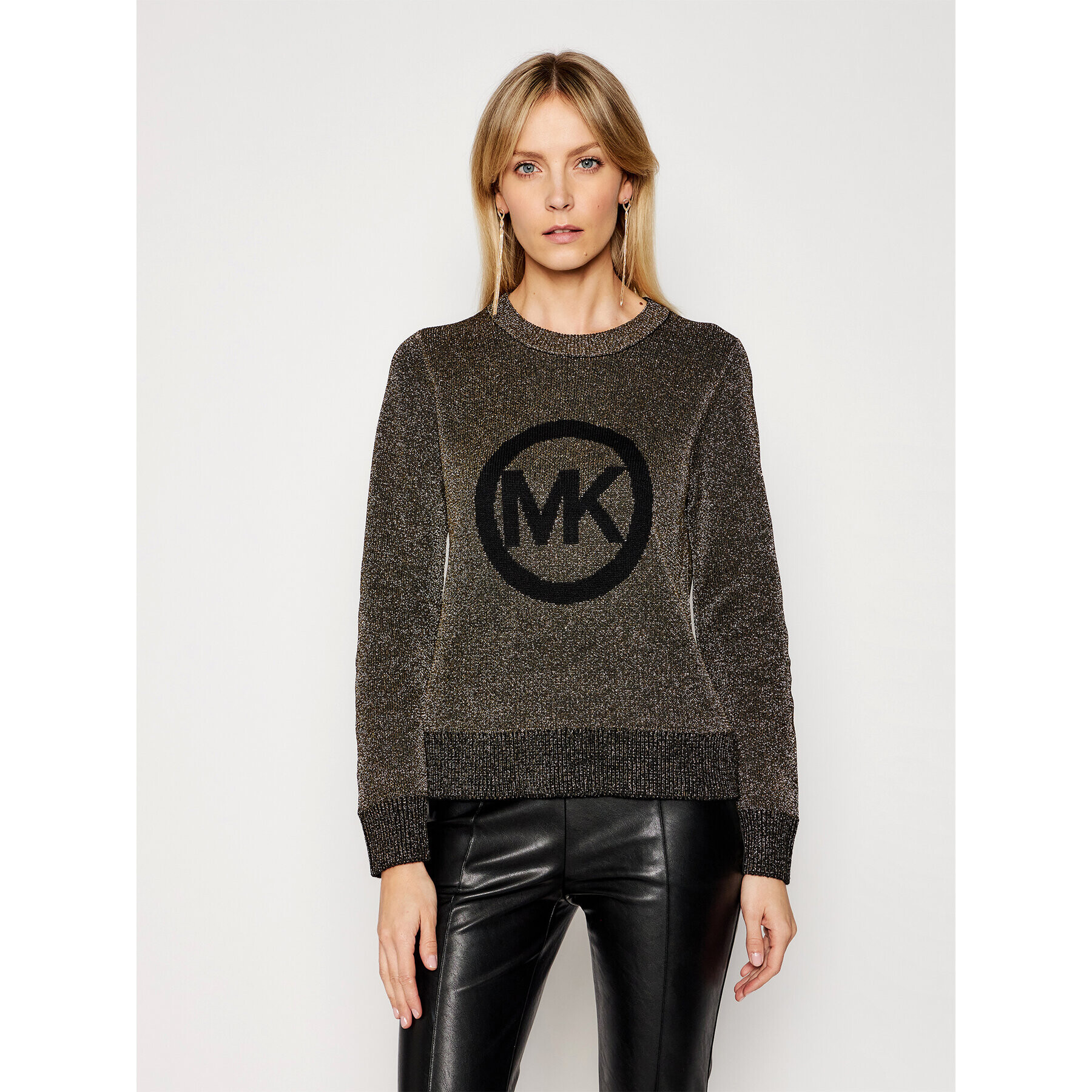 MICHAEL Michael Kors Пуловер MH06PFFFJU Златист Regular Fit - Pepit.bg