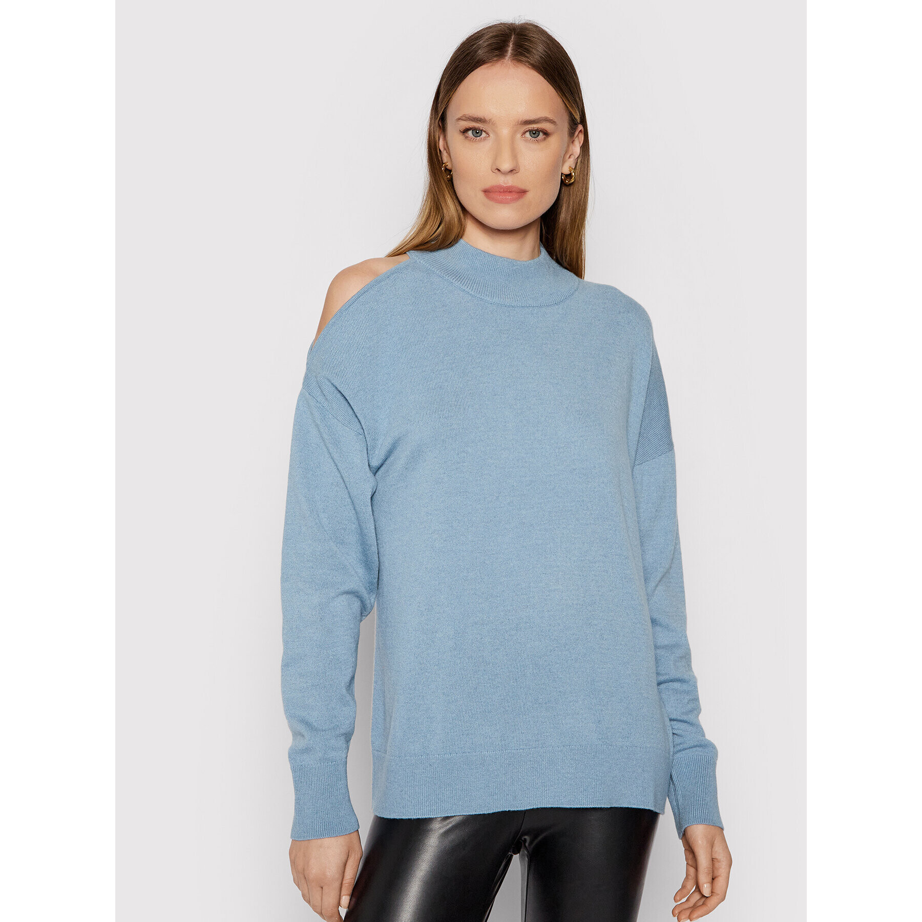 MICHAEL Michael Kors Пуловер MU1604KCSN Син Regular Fit - Pepit.bg