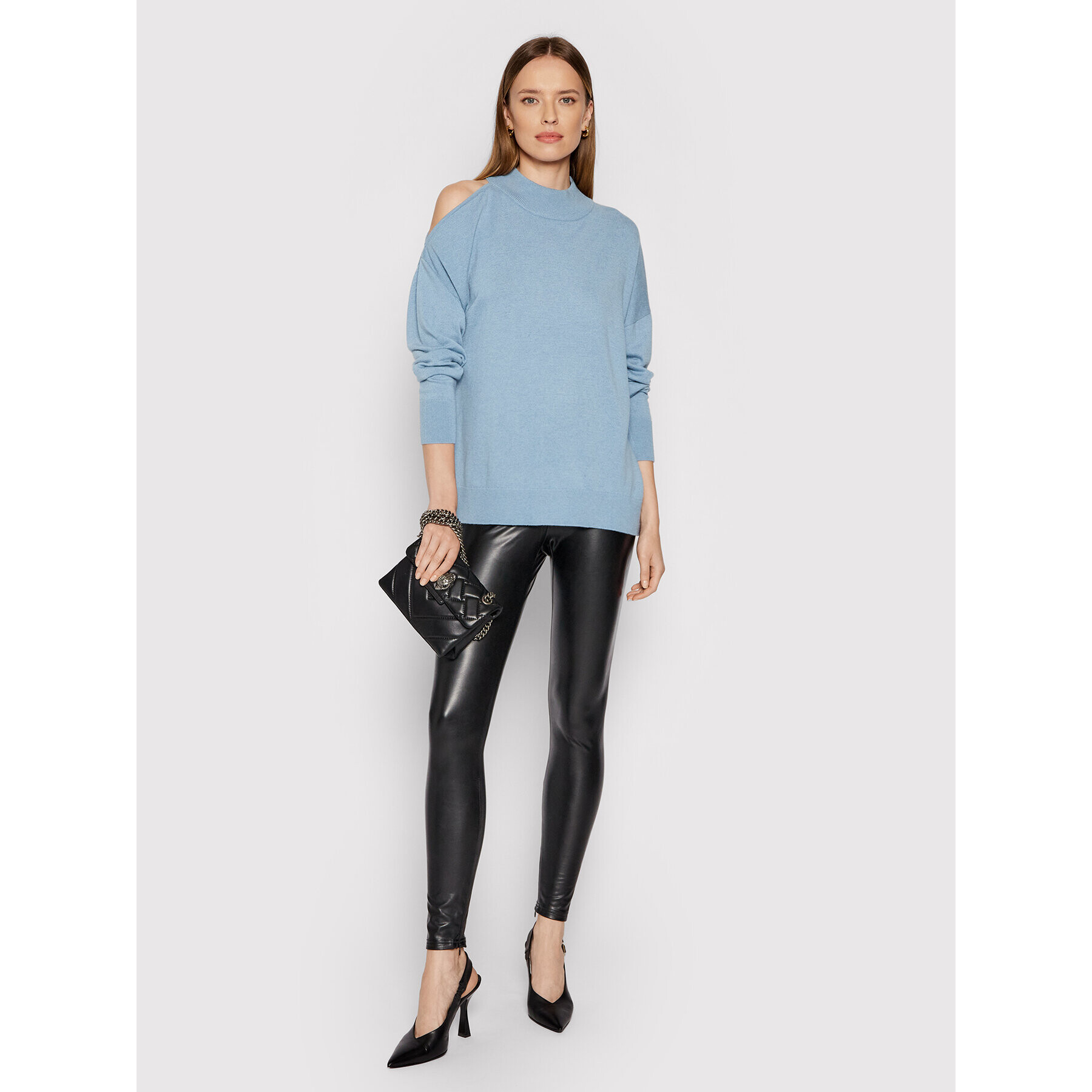 MICHAEL Michael Kors Пуловер MU1604KCSN Син Regular Fit - Pepit.bg
