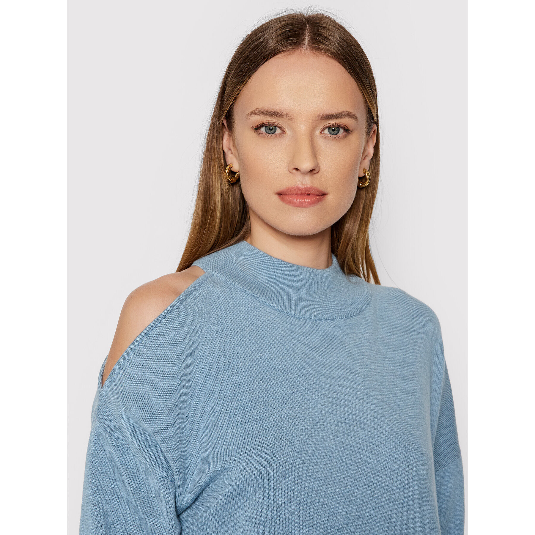 MICHAEL Michael Kors Пуловер MU1604KCSN Син Regular Fit - Pepit.bg