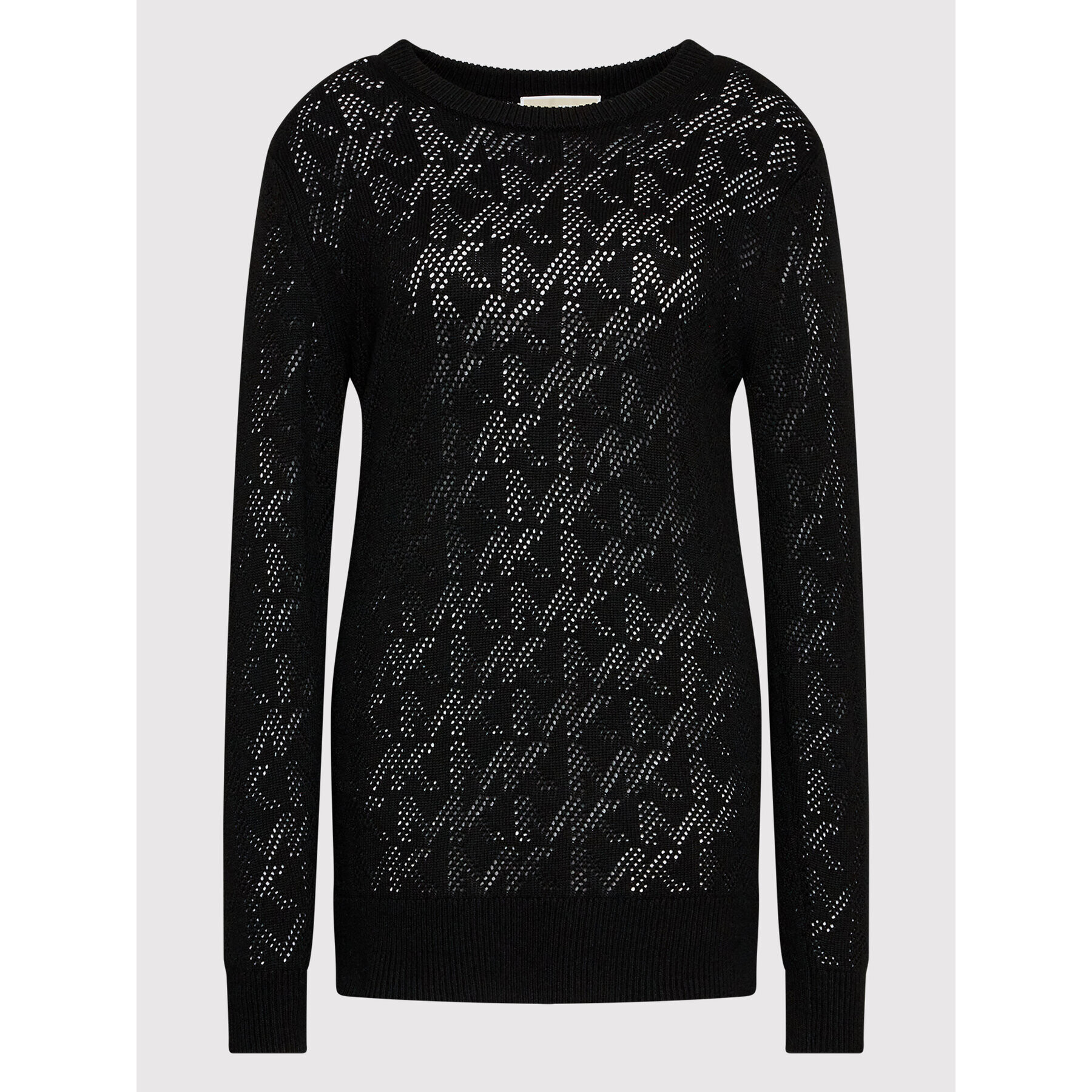 MICHAEL Michael Kors Пуловер MU260DBCSN Черен Relaxed Fit - Pepit.bg
