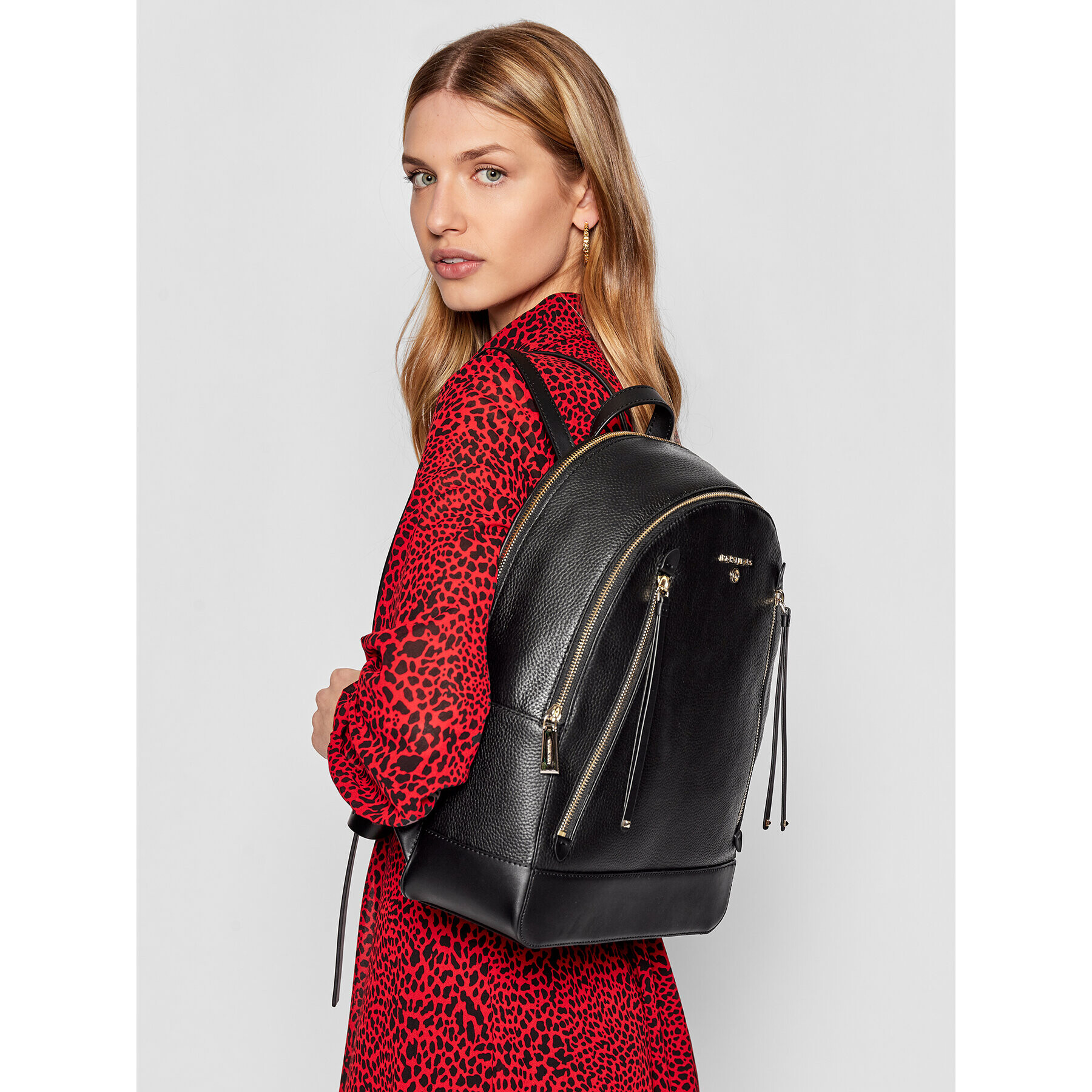 MICHAEL Michael Kors Раница Brooklyn 30H1GBNB7L Черен - Pepit.bg