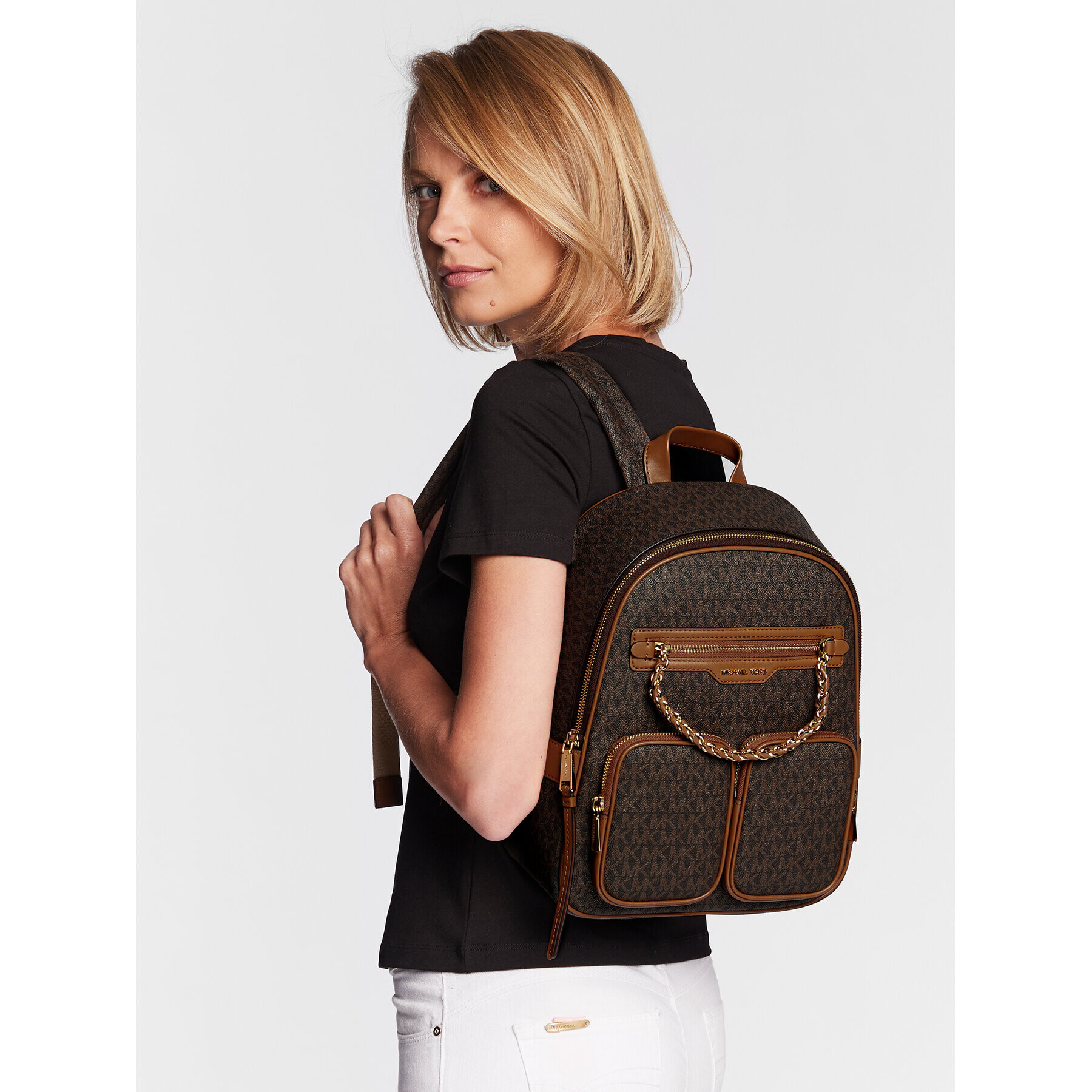 MICHAEL Michael Kors Раница Elliot 30R3G5EB2B Кафяв - Pepit.bg