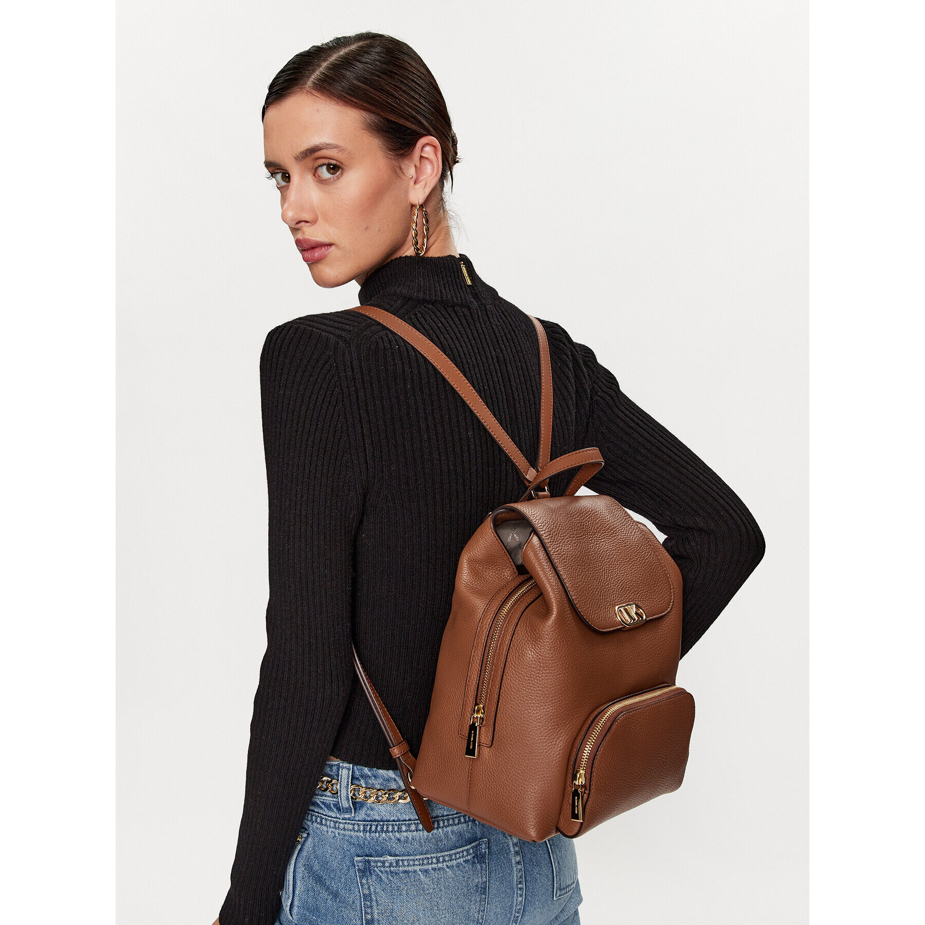 MICHAEL Michael Kors Раница Kensington 30F3G8KB2L Кафяв - Pepit.bg