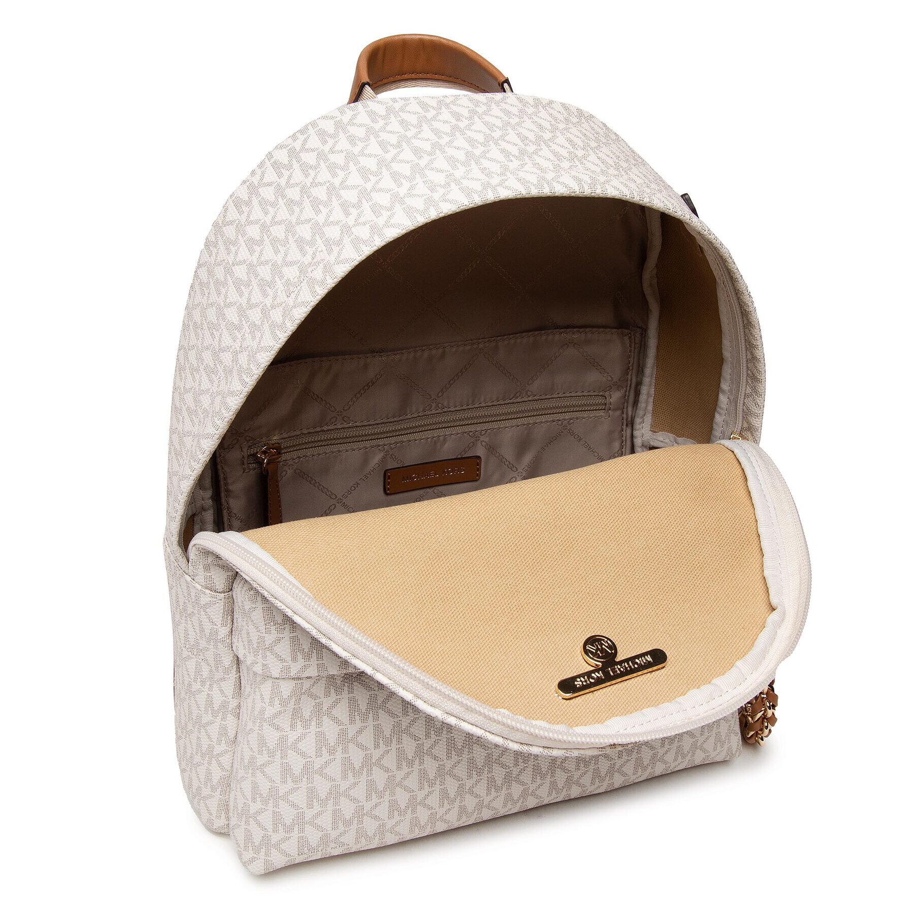 MICHAEL Michael Kors Раница Slater 30T0G04B6B Бял - Pepit.bg