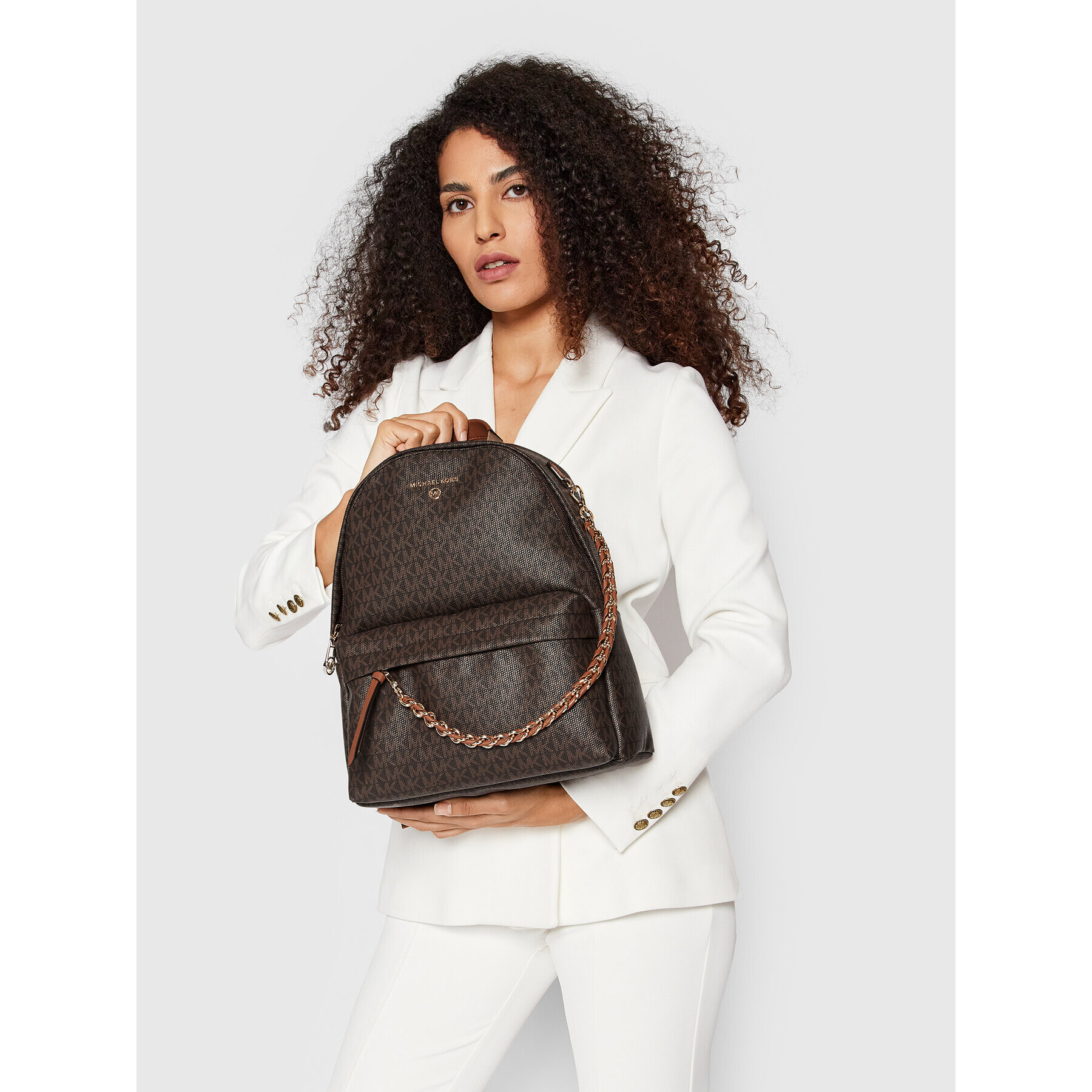 MICHAEL Michael Kors Раница Slater 30T0G04B6B Кафяв - Pepit.bg