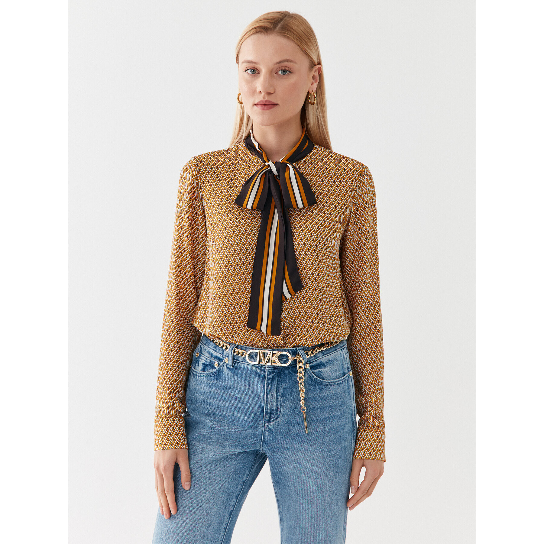 MICHAEL Michael Kors Риза MF340I8AR4 Цветен Relaxed Fit - Pepit.bg