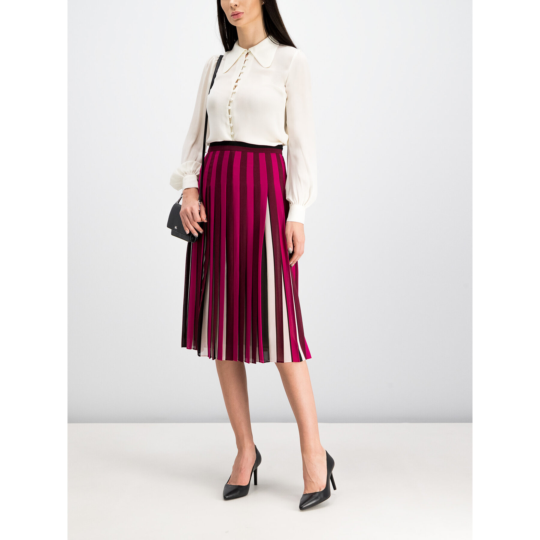MICHAEL Michael Kors Риза MU94LEBB06 Бял Regular Fit - Pepit.bg