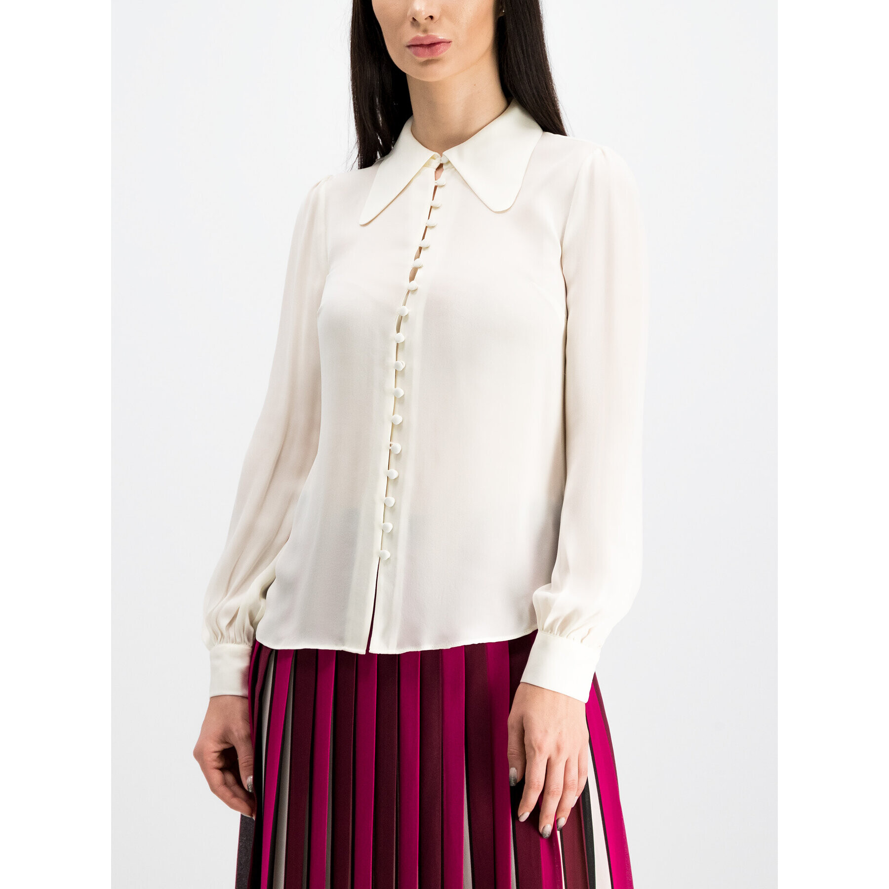 MICHAEL Michael Kors Риза MU94LEBB06 Бял Regular Fit - Pepit.bg
