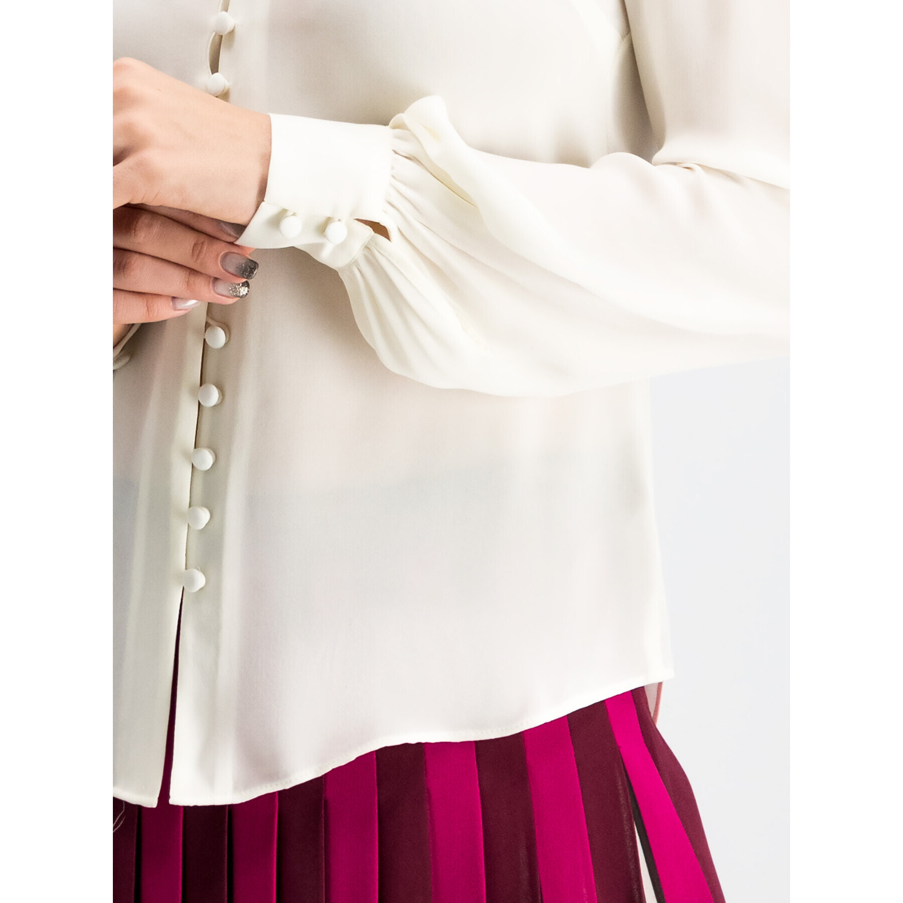 MICHAEL Michael Kors Риза MU94LEBB06 Бял Regular Fit - Pepit.bg