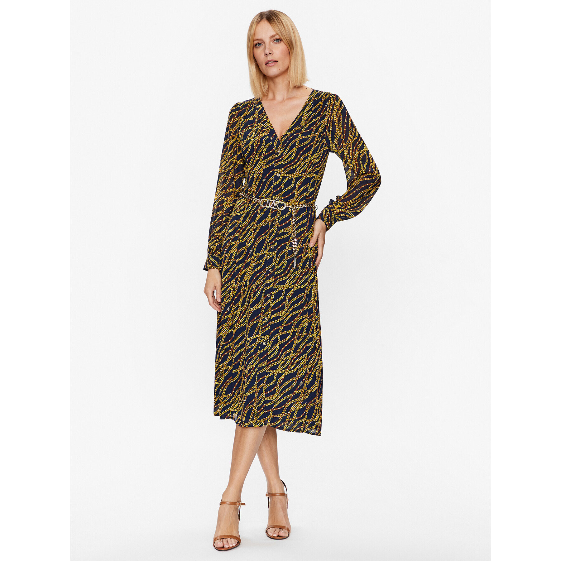 MICHAEL Michael Kors Рокля тип риза Kate MS38Y468EV Цветен Regular Fit - Pepit.bg