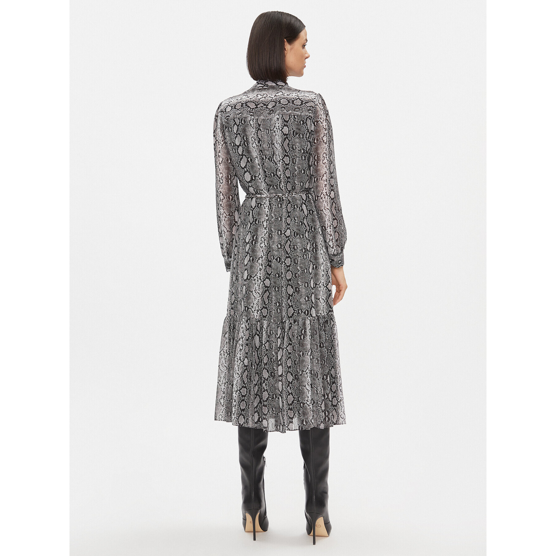 MICHAEL Michael Kors Рокля тип риза MH381QOABE Сив Regular Fit - Pepit.bg