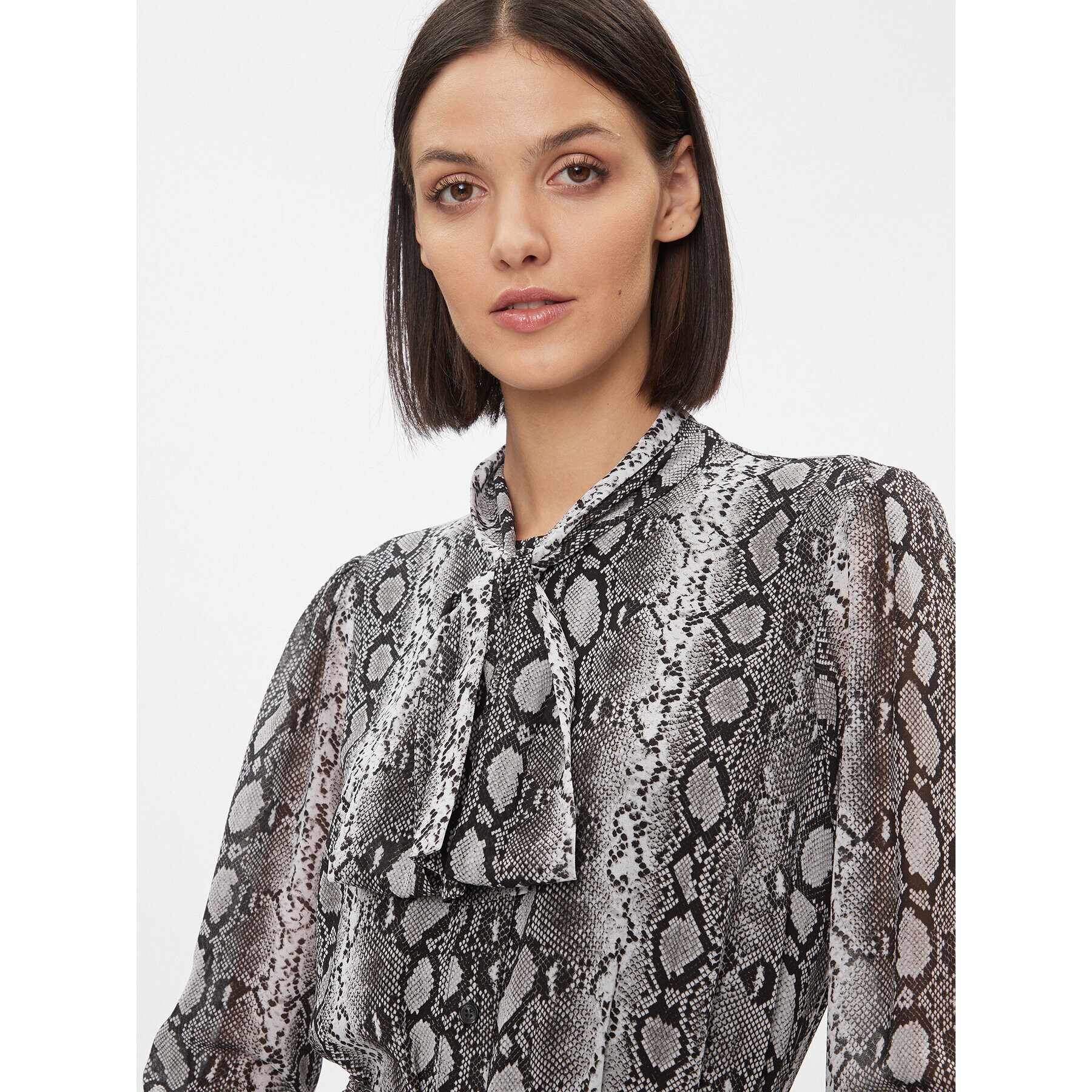 MICHAEL Michael Kors Рокля тип риза MH381QOABE Сив Regular Fit - Pepit.bg