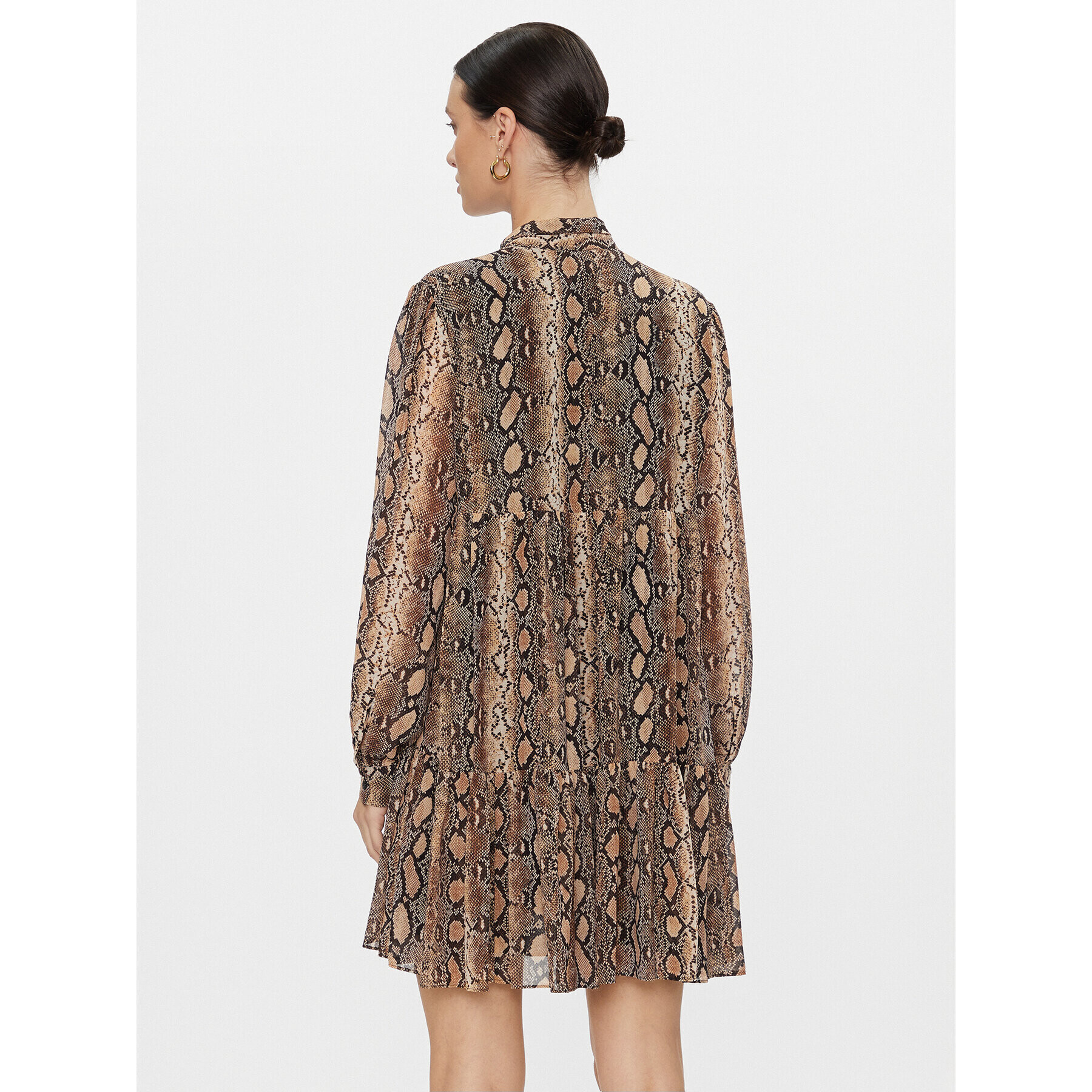 MICHAEL Michael Kors Рокля тип риза MH381VIBAY Кафяв Regular Fit - Pepit.bg