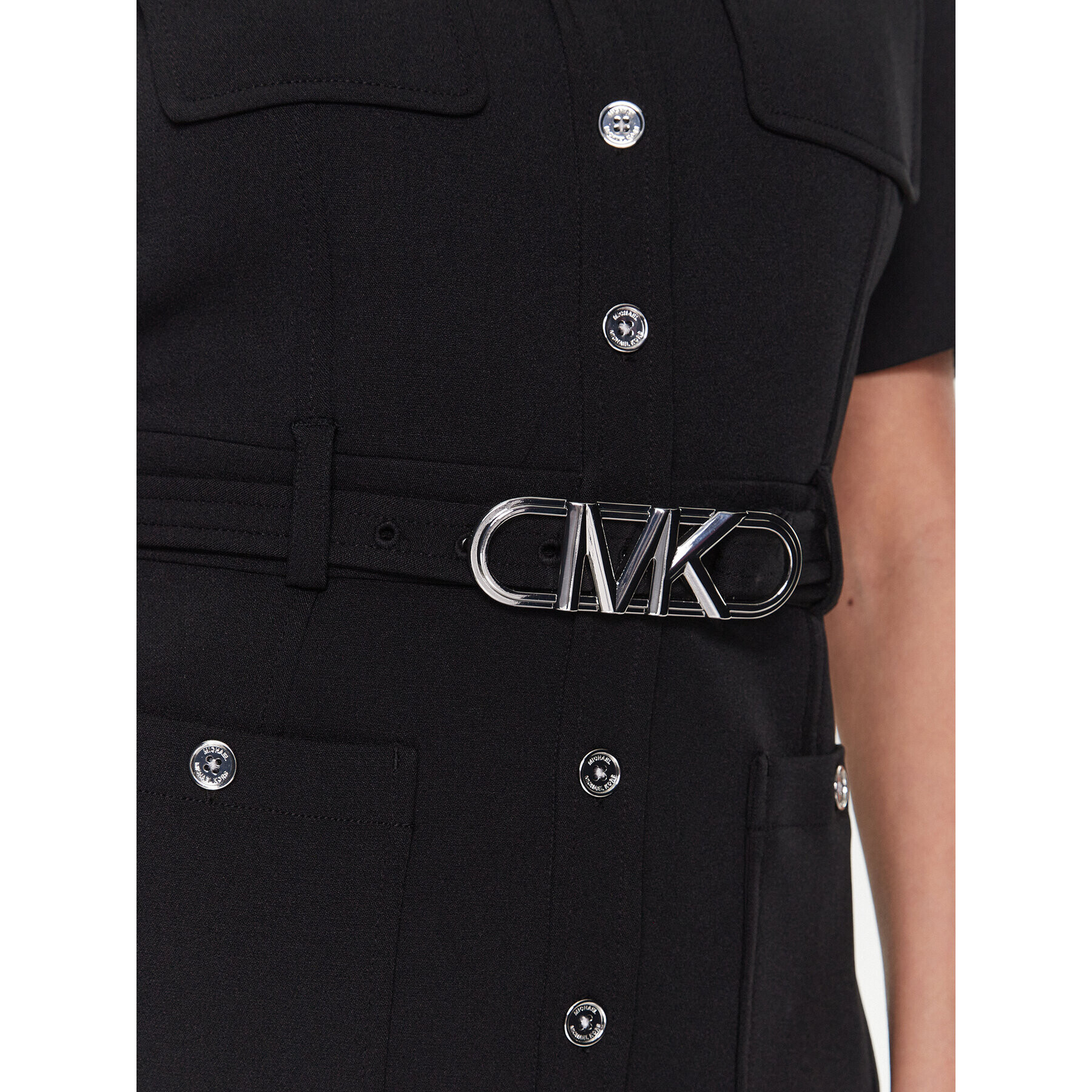 MICHAEL Michael Kors Рокля тип риза MR381GJ3GZ Черен Regular Fit - Pepit.bg