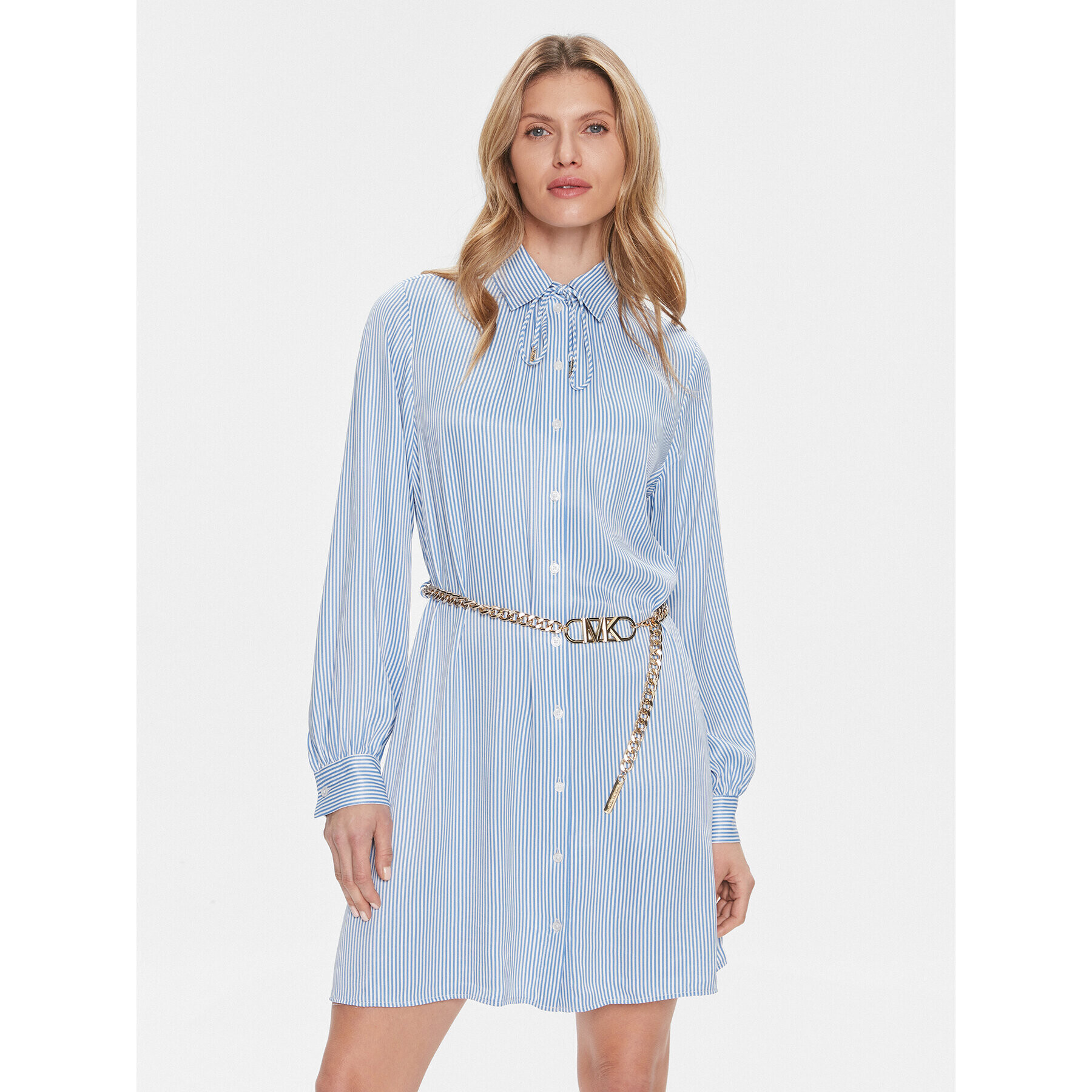 MICHAEL Michael Kors Рокля тип риза MR480LCBA4 Син Regular Fit - Pepit.bg