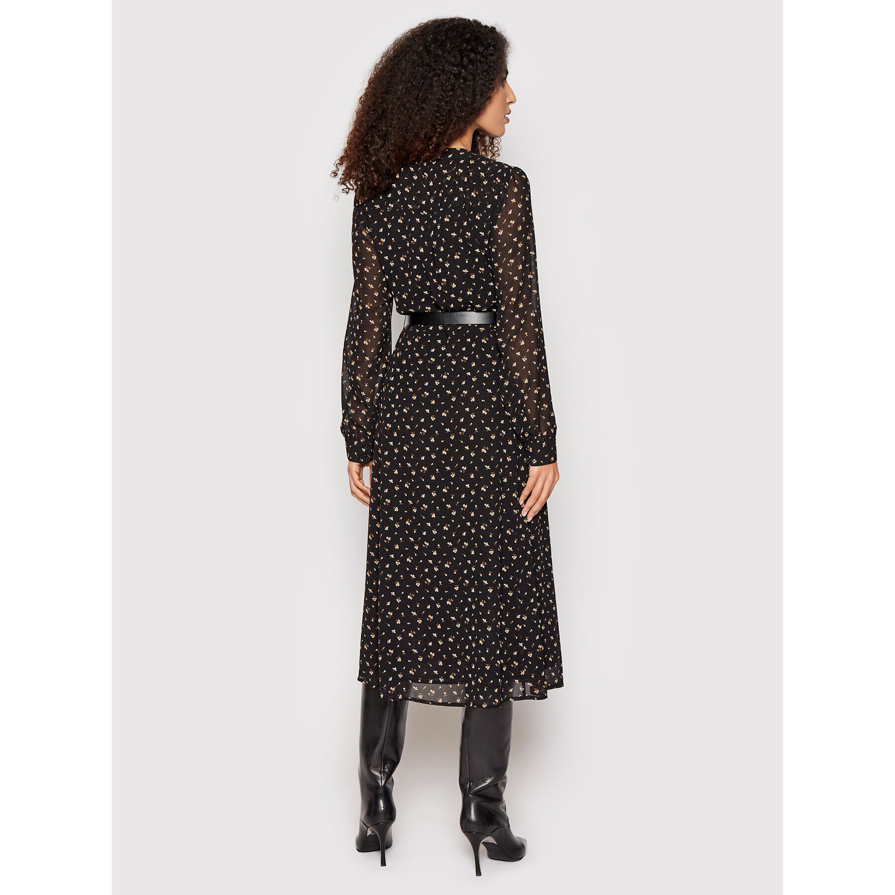 MICHAEL Michael Kors Рокля тип риза Kate MH18Y464PE Черен Regular Fit - Pepit.bg