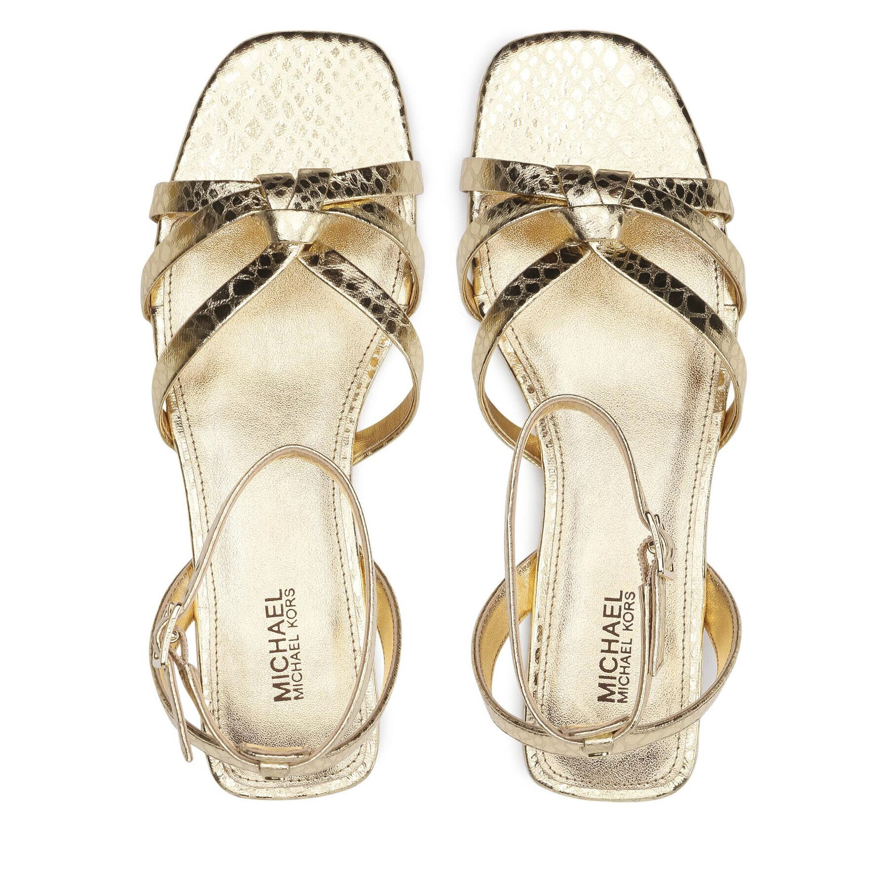 MICHAEL Michael Kors Сандали Brinkley Sandal 40T1BNFA1M Златист - Pepit.bg