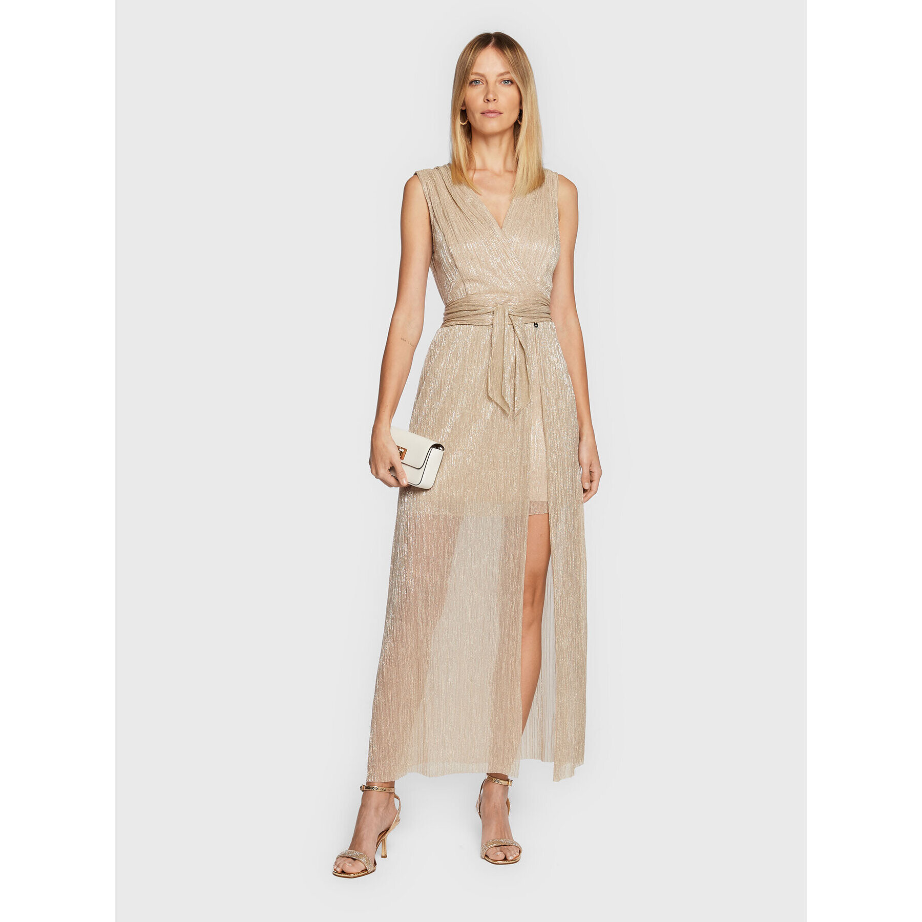 MICHAEL Michael Kors Сандали Carrie Sandal 40T2CEMS1M Златист - Pepit.bg