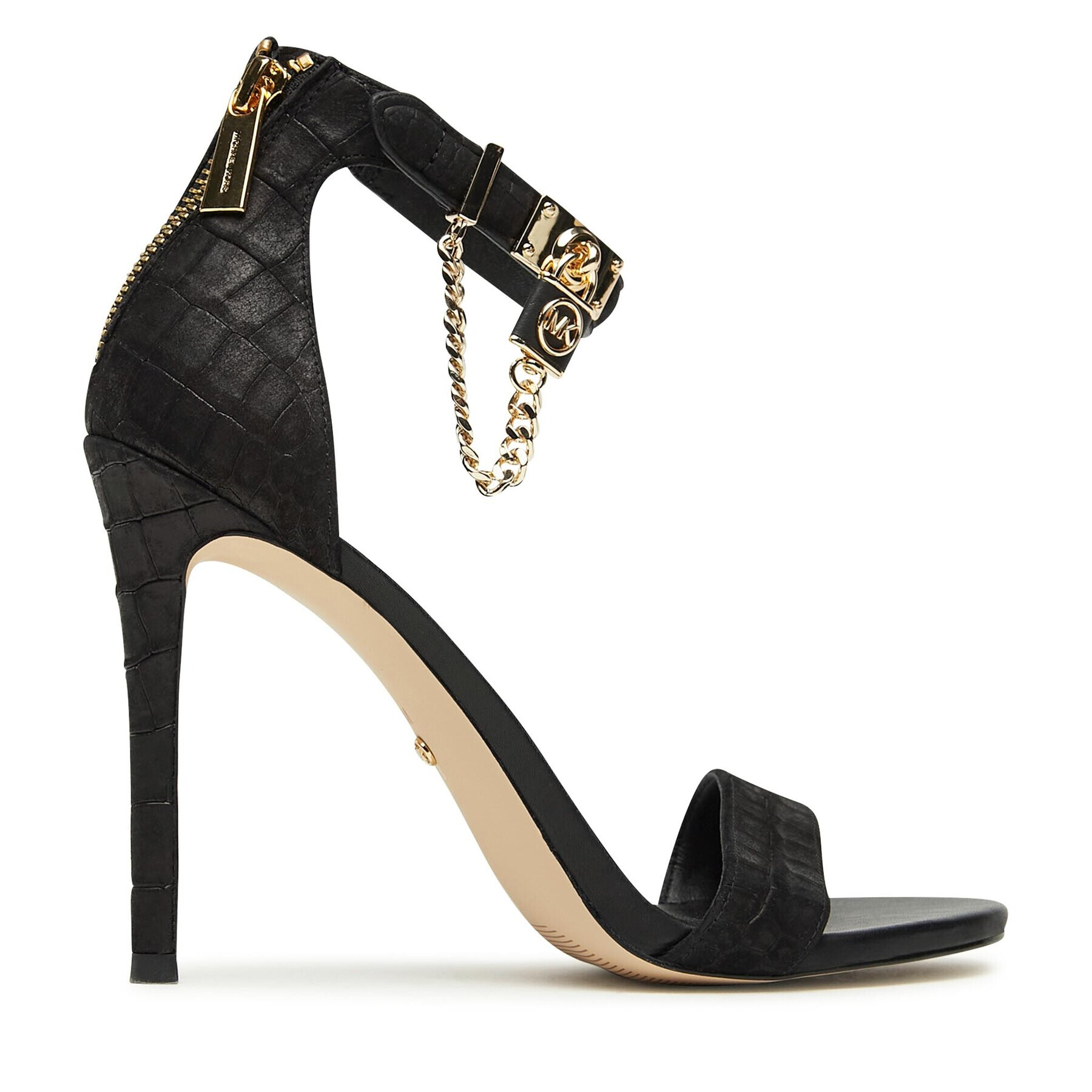 MICHAEL Michael Kors Сандали Hamilton Heeled Sandal 40F3HAHS1E Черен - Pepit.bg