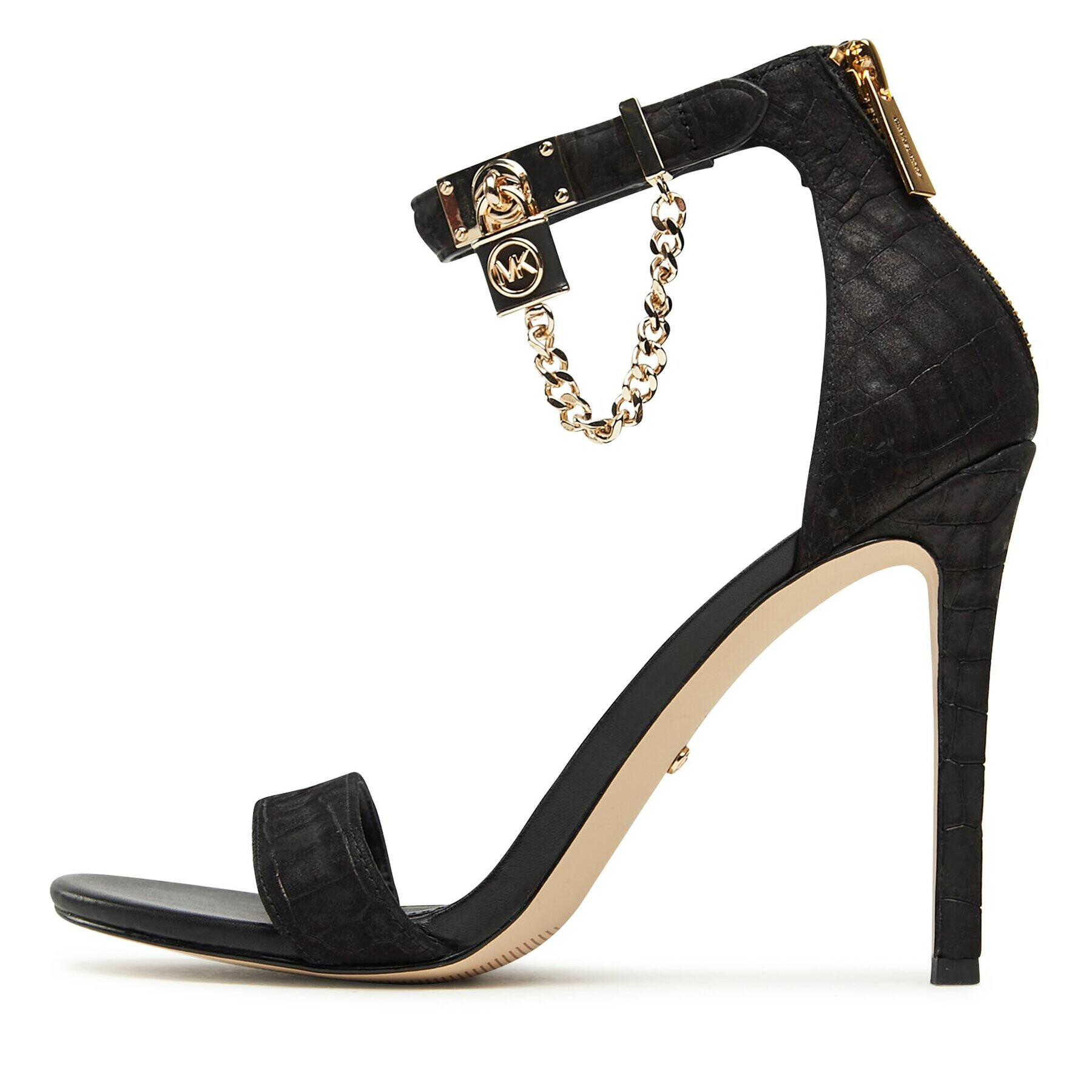 MICHAEL Michael Kors Сандали Hamilton Heeled Sandal 40F3HAHS1E Черен - Pepit.bg