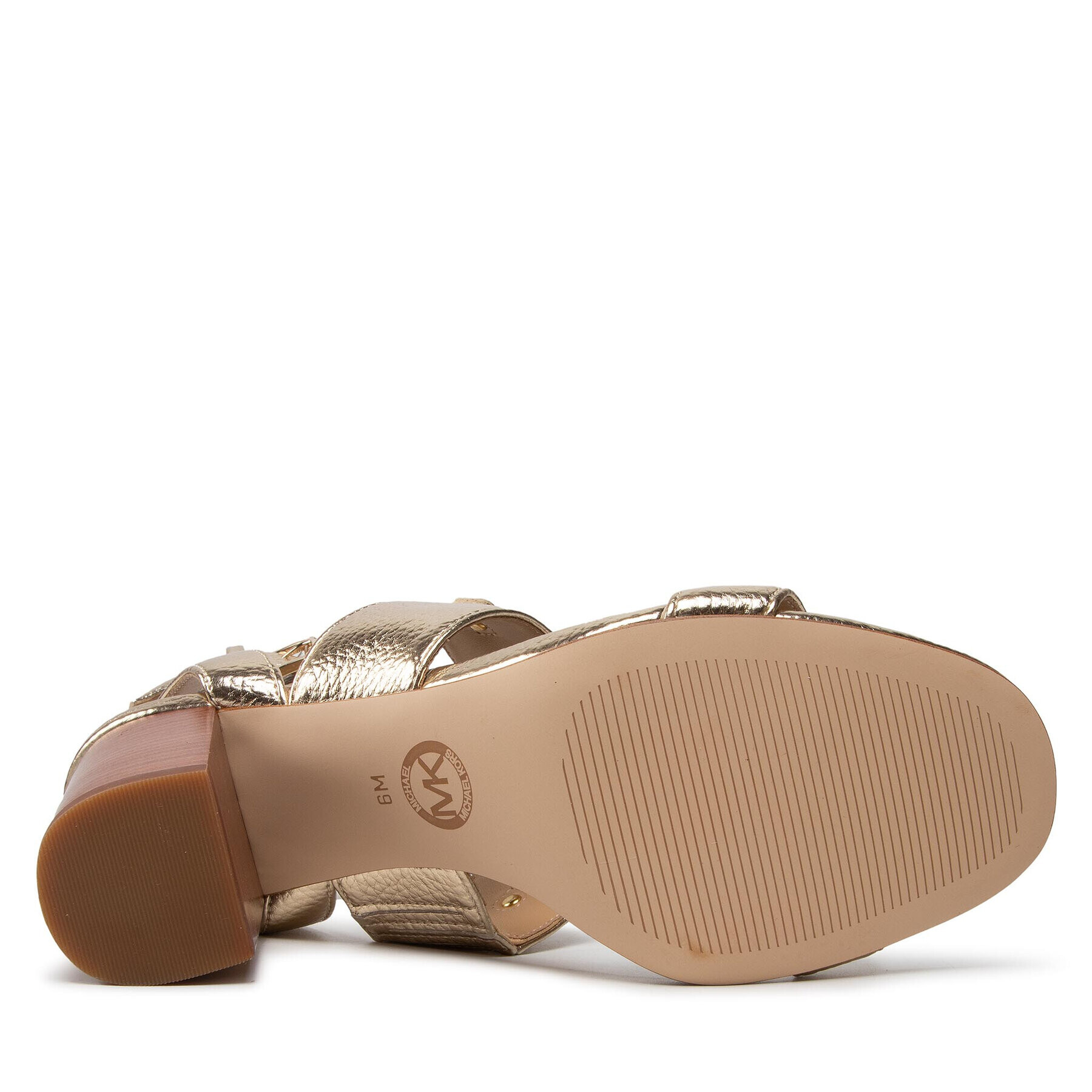 MICHAEL Michael Kors Сандали Izzy T Strap 40S2IZFA1M Златист - Pepit.bg