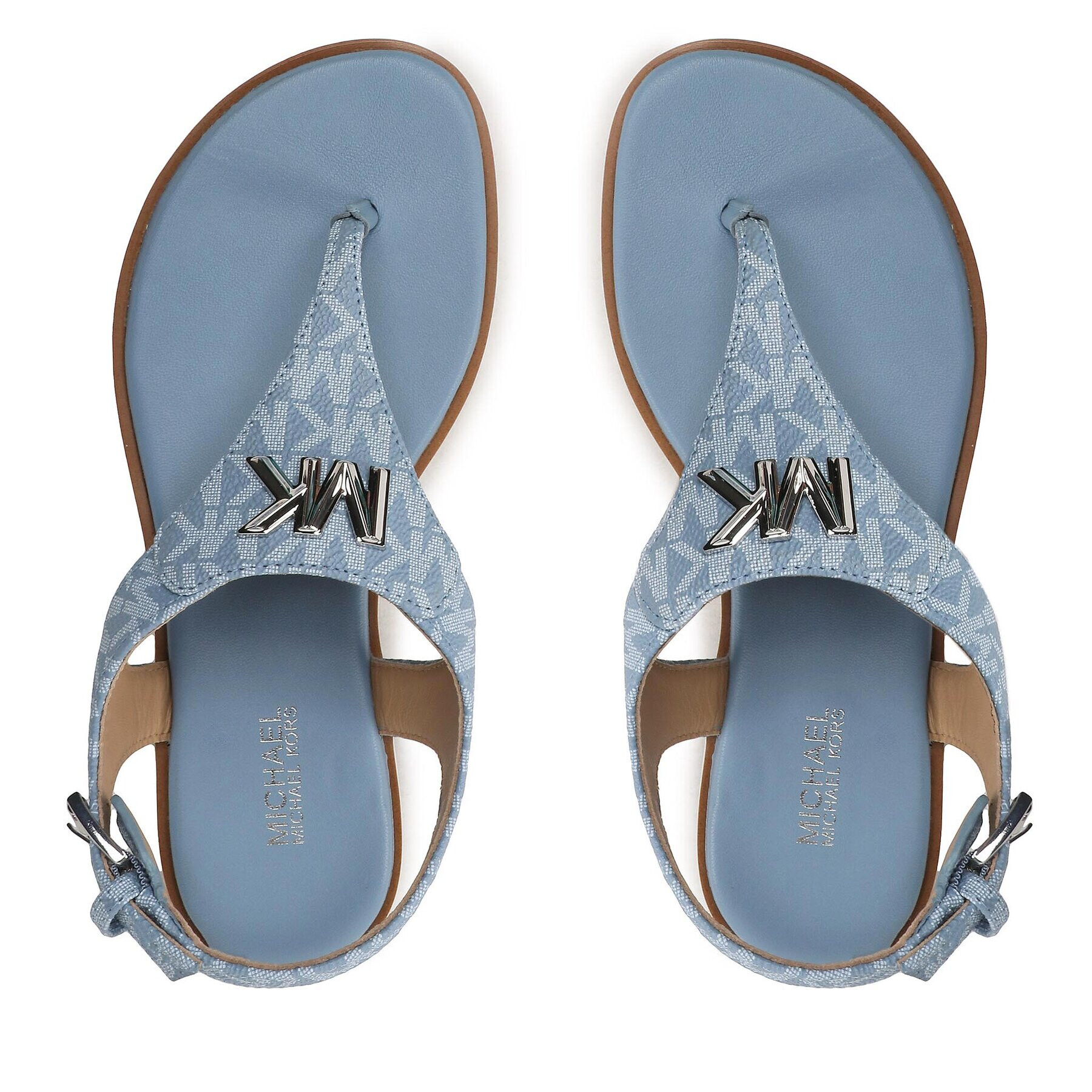 MICHAEL Michael Kors Сандали Jilly Flat Sandal 40S2JLFAAB Син - Pepit.bg