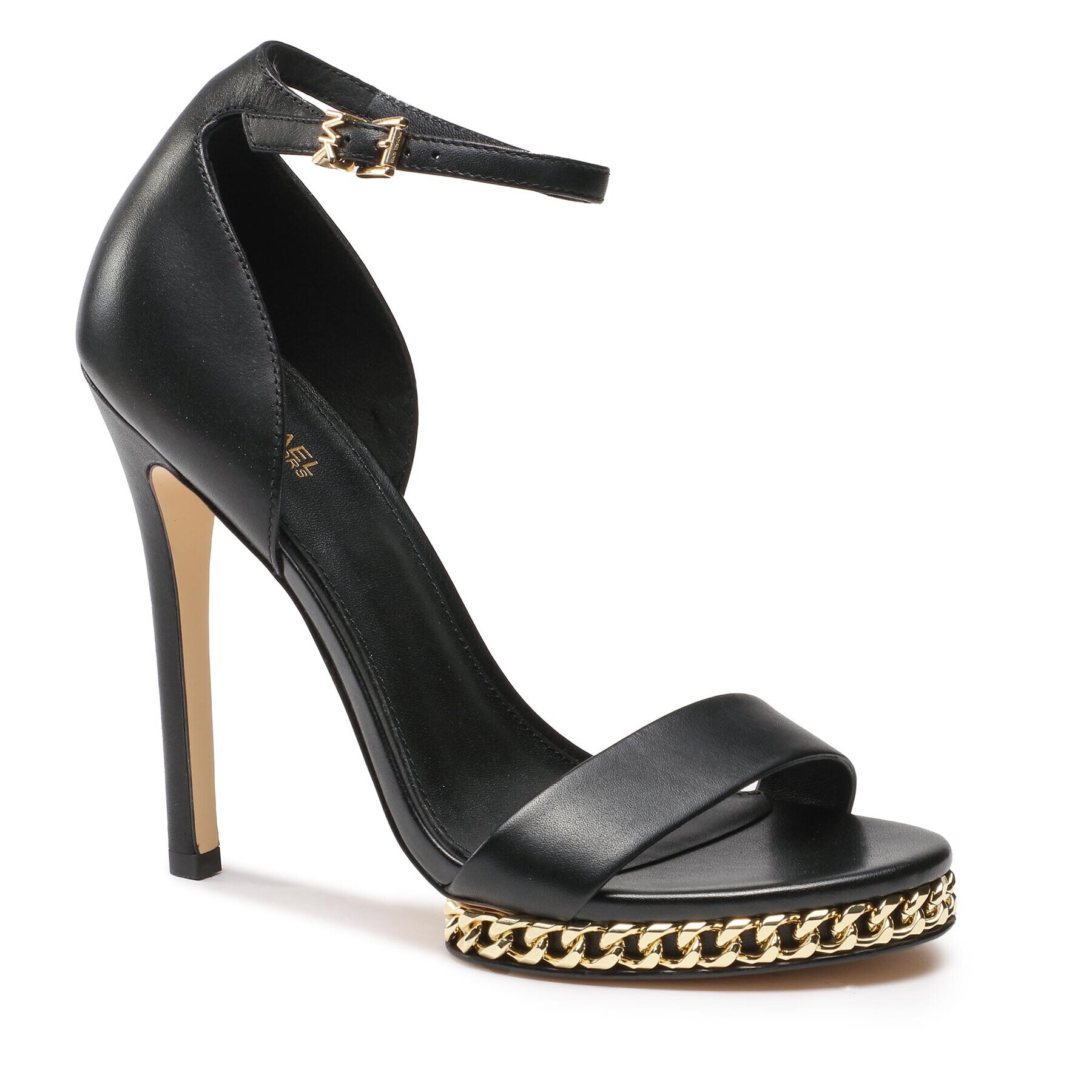 MICHAEL Michael Kors Сандали Jordyn Chain Platform 40F3JOHS2L Черен - Pepit.bg