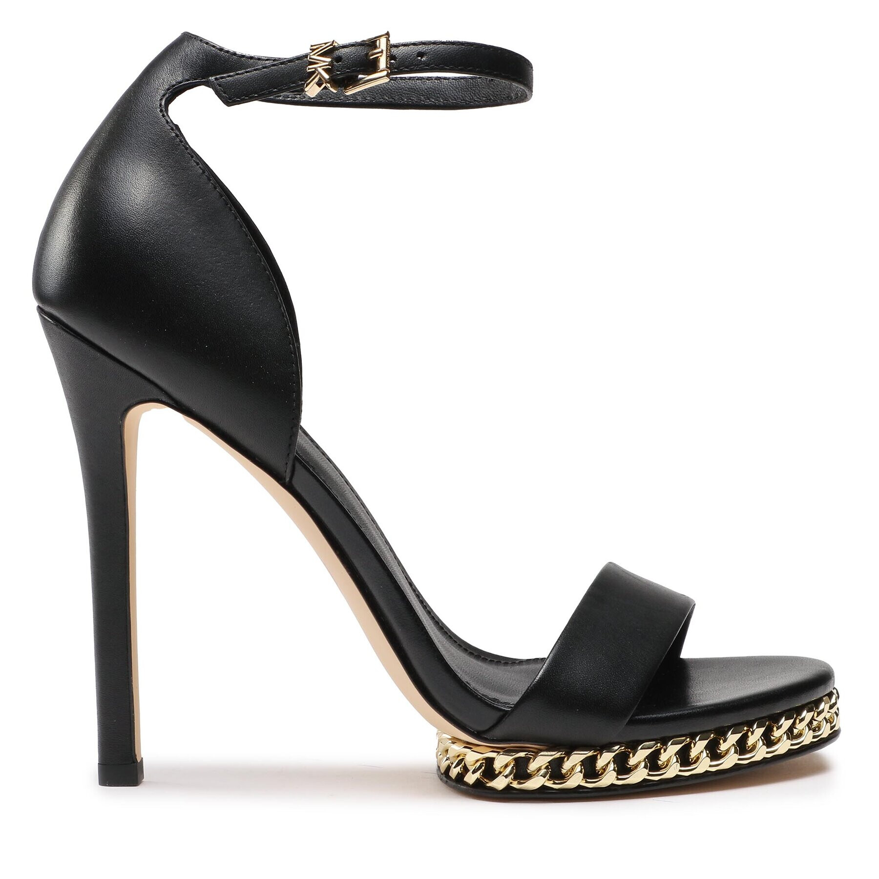 MICHAEL Michael Kors Сандали Jordyn Chain Platform 40F3JOHS2L Черен - Pepit.bg