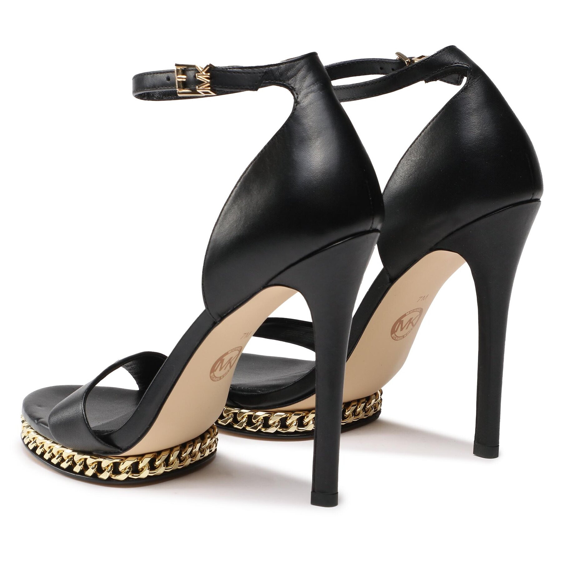 MICHAEL Michael Kors Сандали Jordyn Chain Platform 40F3JOHS2L Черен - Pepit.bg
