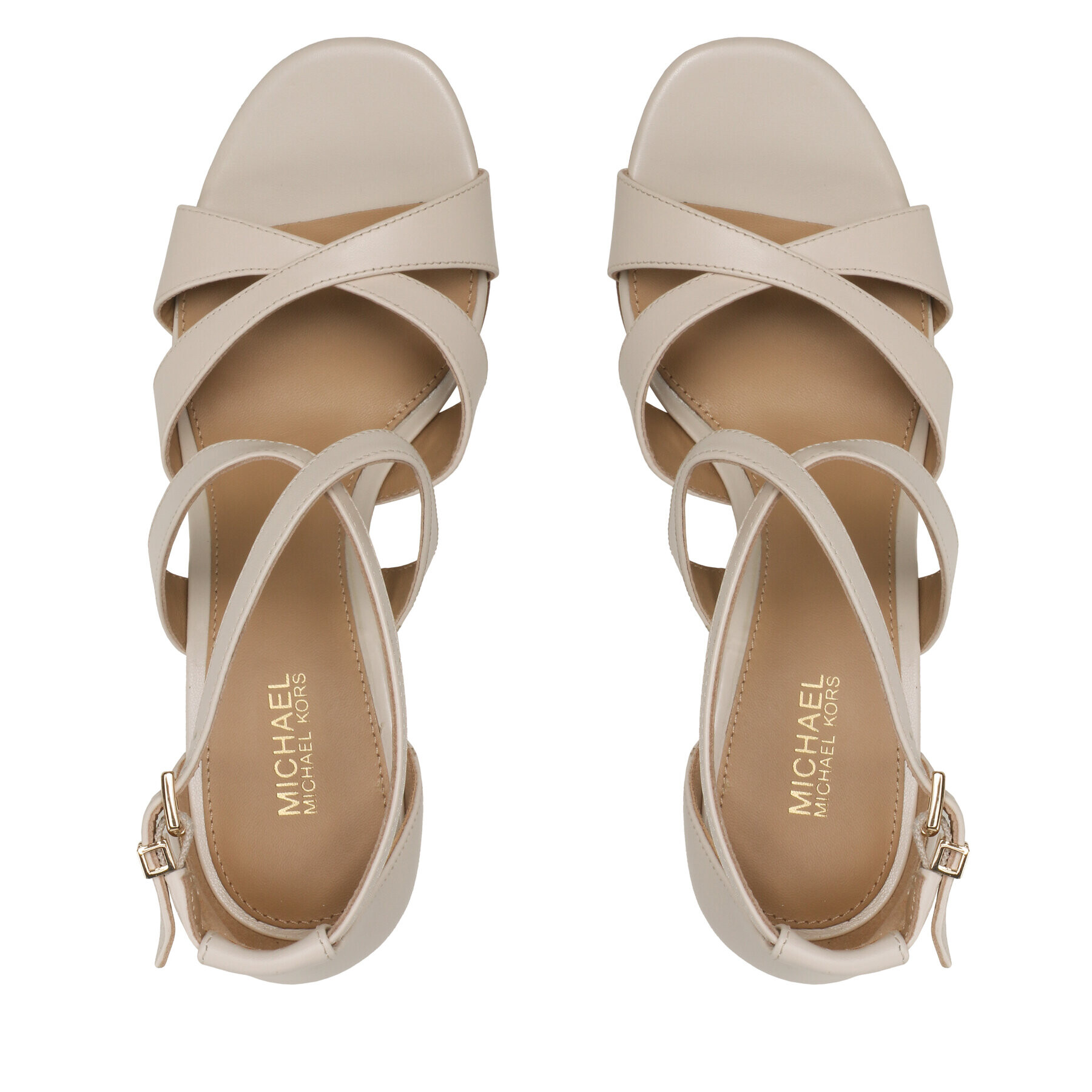 MICHAEL Michael Kors Сандали Kinsley Sandal 40S3KSMS1L Бежов - Pepit.bg