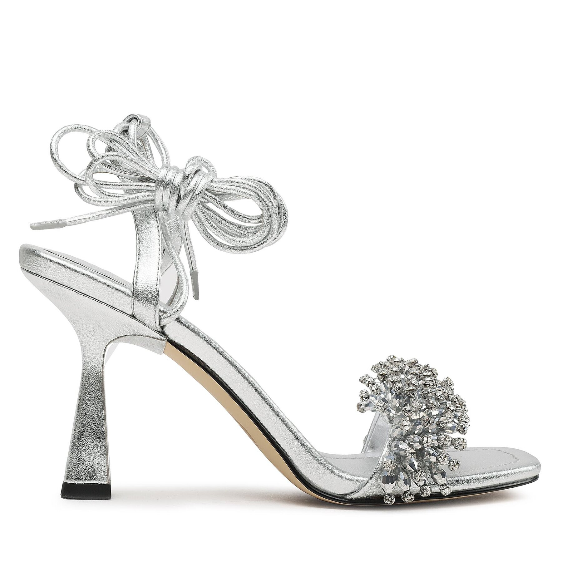 MICHAEL Michael Kors Сандали Lucia Sandal 40S3LCHS1M Сребрист - Pepit.bg