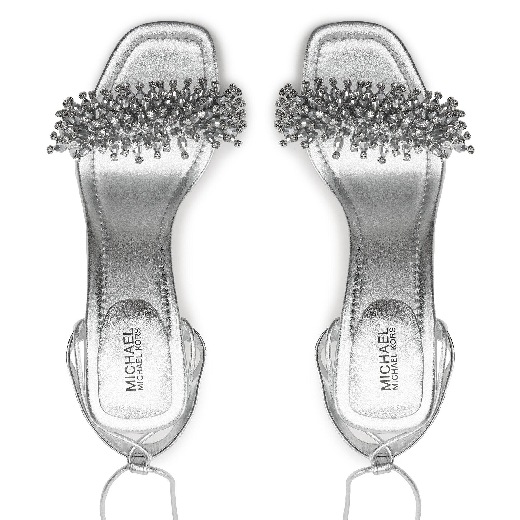 MICHAEL Michael Kors Сандали Lucia Sandal 40S3LCHS1M Сребрист - Pepit.bg