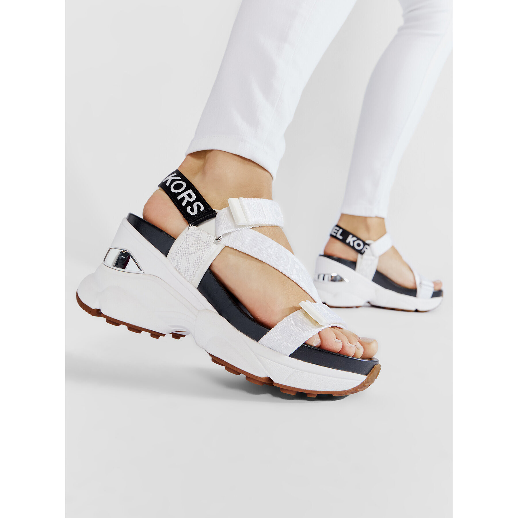 MICHAEL Michael Kors Сандали Maddox Sandal 43R2MXFS1D Бял - Pepit.bg