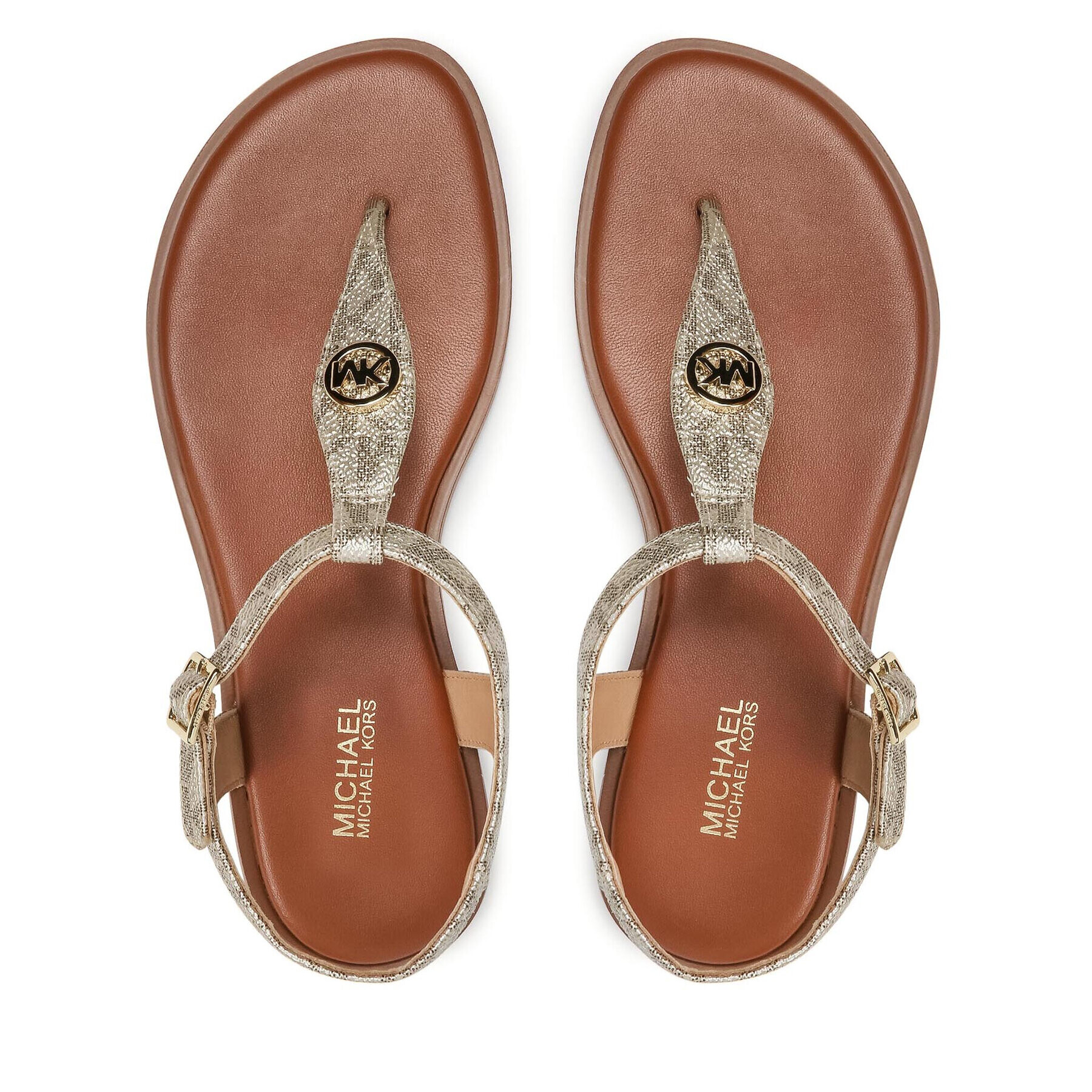 MICHAEL Michael Kors Сандали Mallory Thong 40T1MAFA3B Златист - Pepit.bg